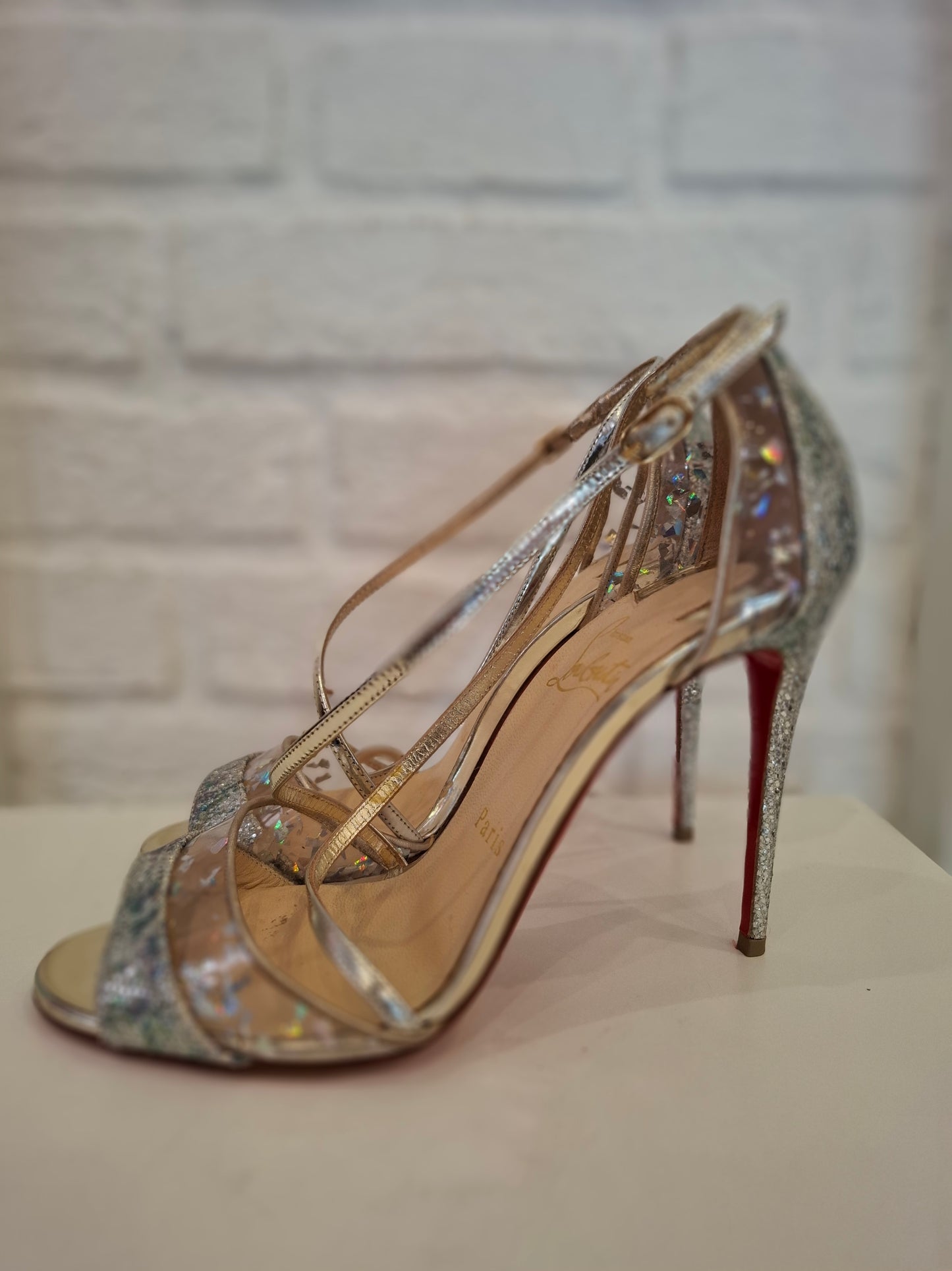 Louboutin argentate n*37