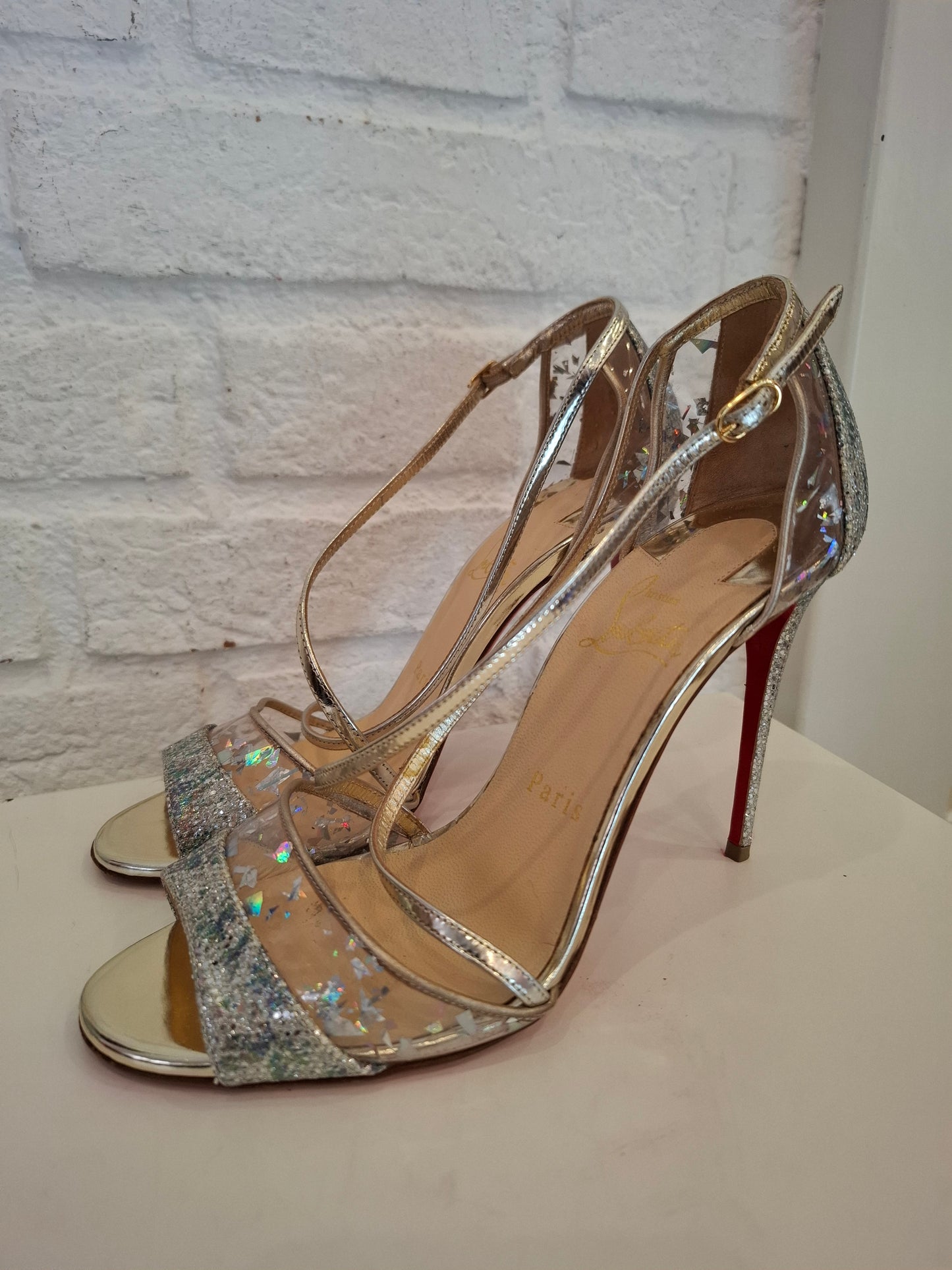 Louboutin argentate n*37