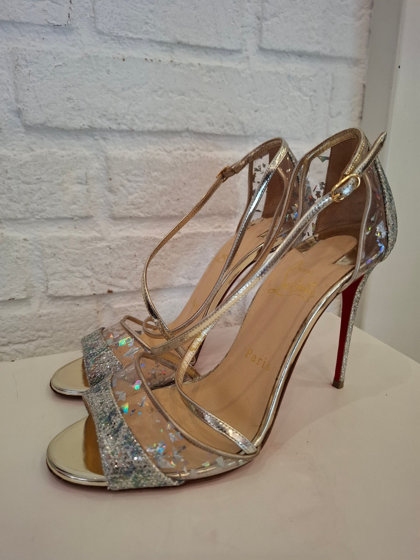 Louboutin argentate n*37