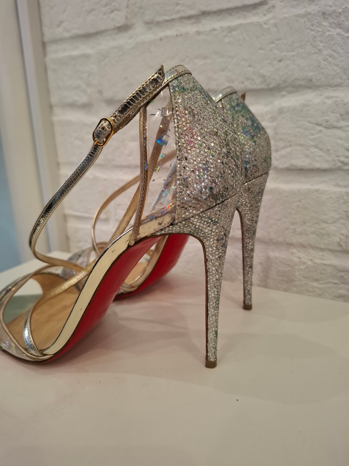 Louboutin argentate n*37