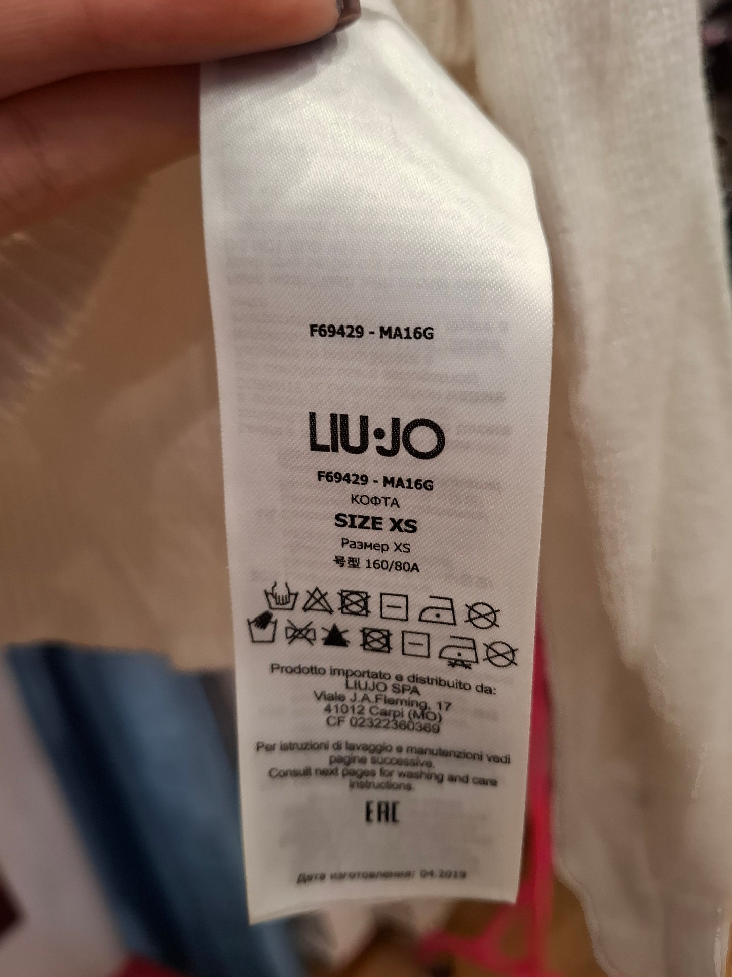 Maglione liu jo bianco tg xs