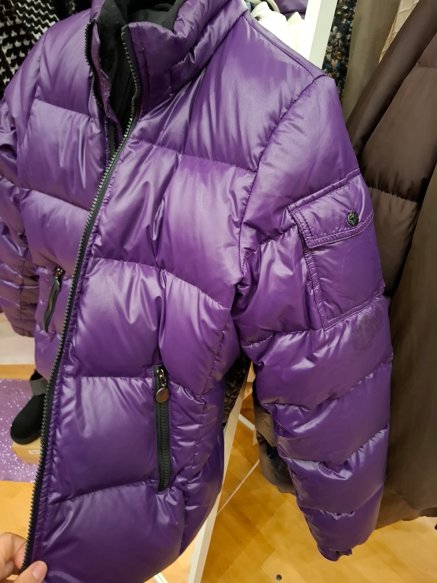 Bomber Moncler tg1 viola