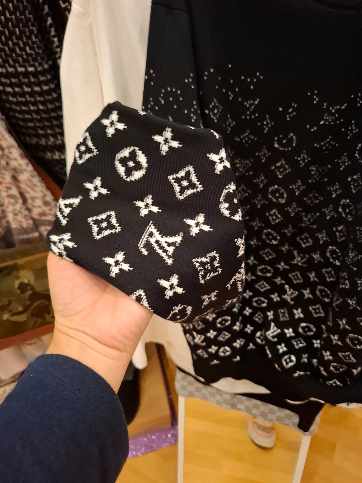 Maglioncino Louis Vuitton logo tg L