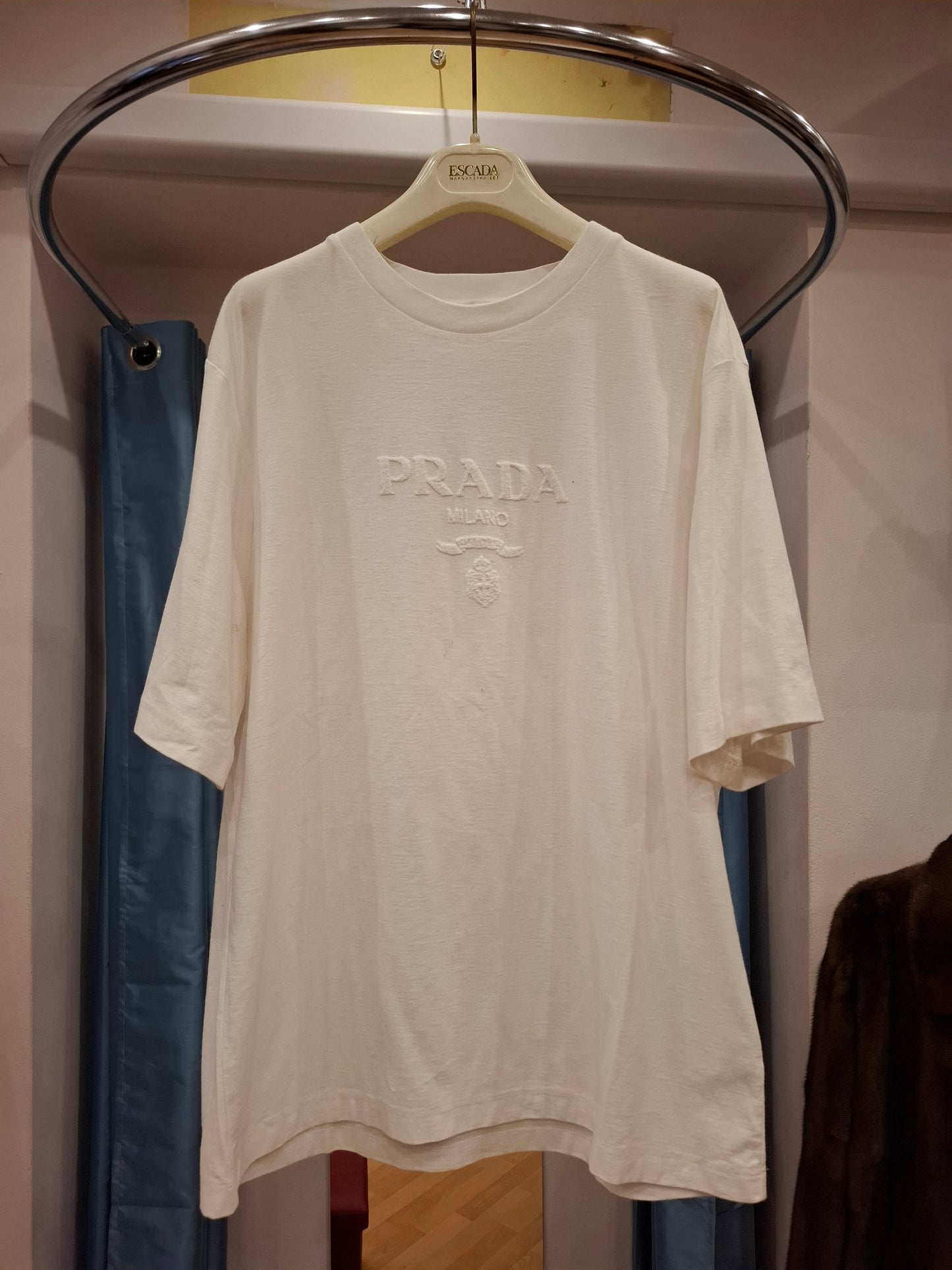 Tshirt Prada iconica bianca tg L