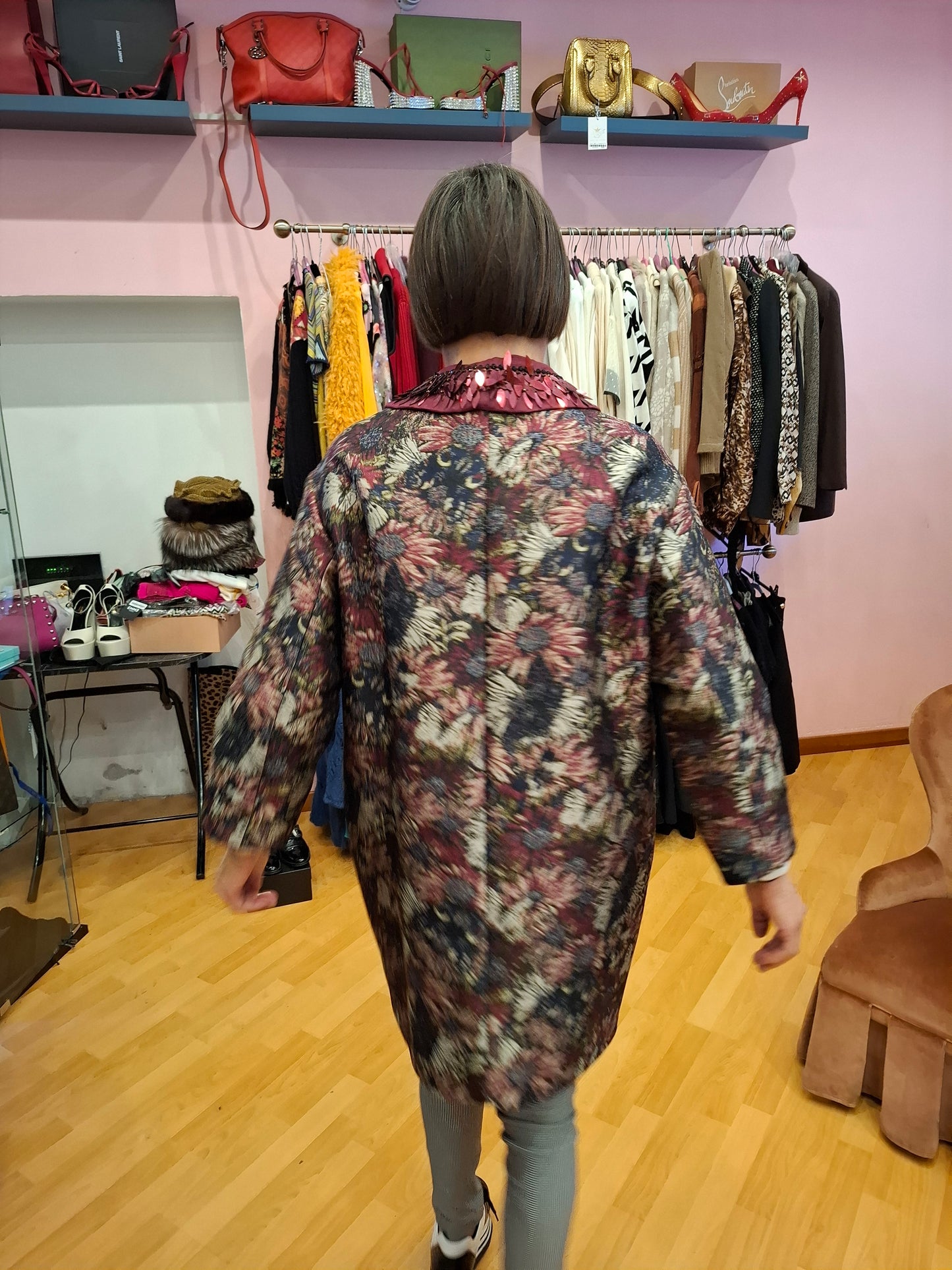 Cappotto MaxMara damascato tg40