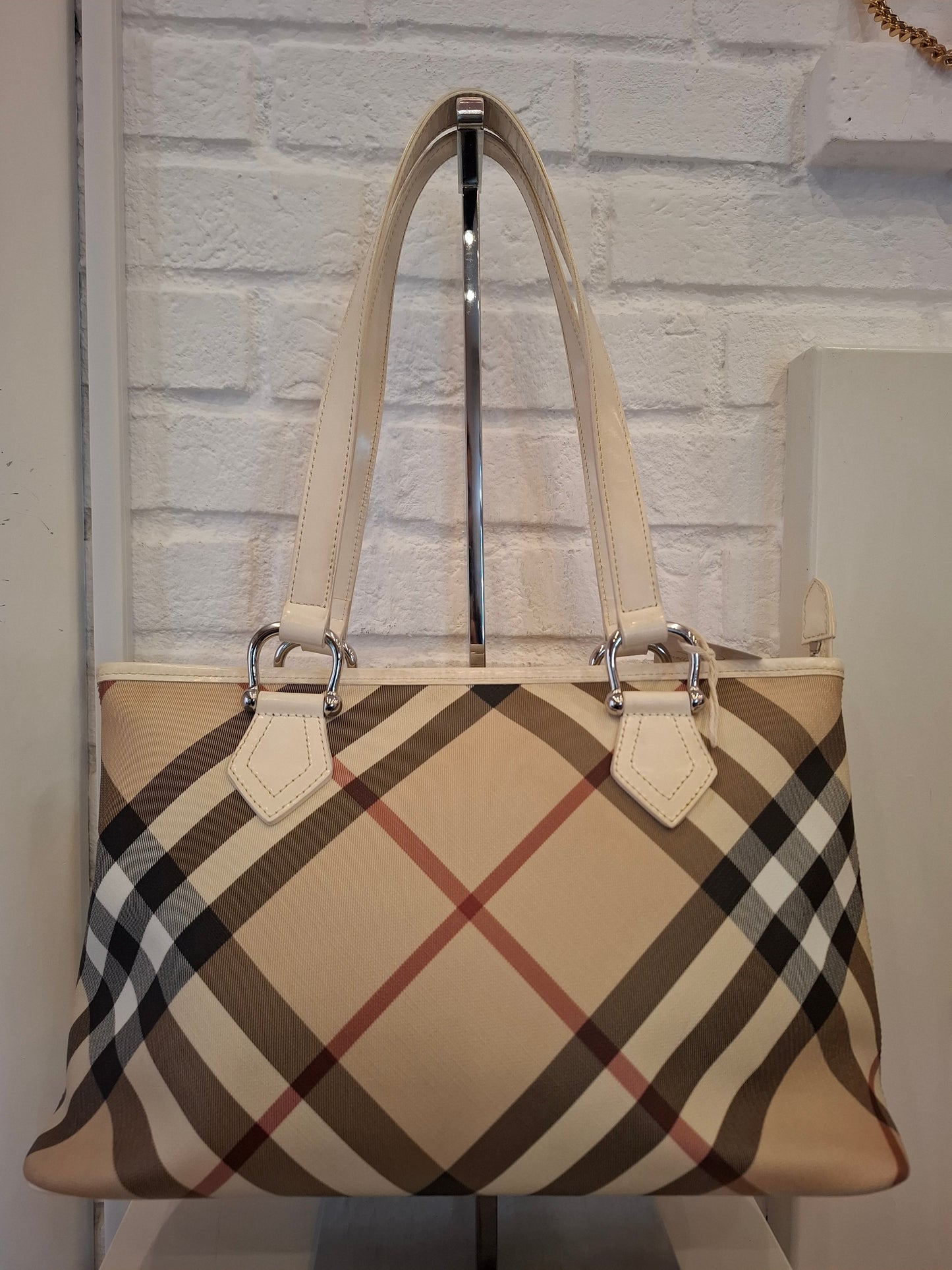 Borsa Burberry bianca