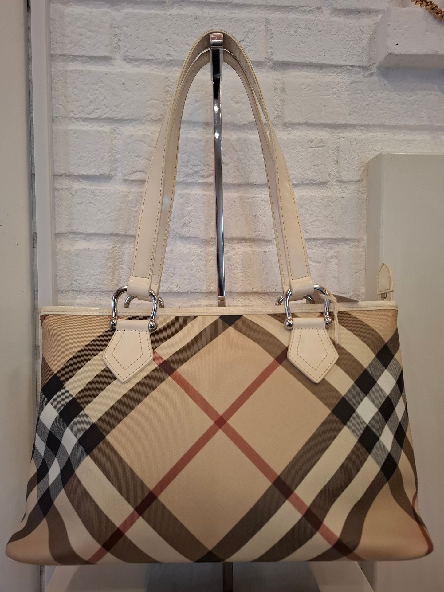 Borsa Burberry bianca