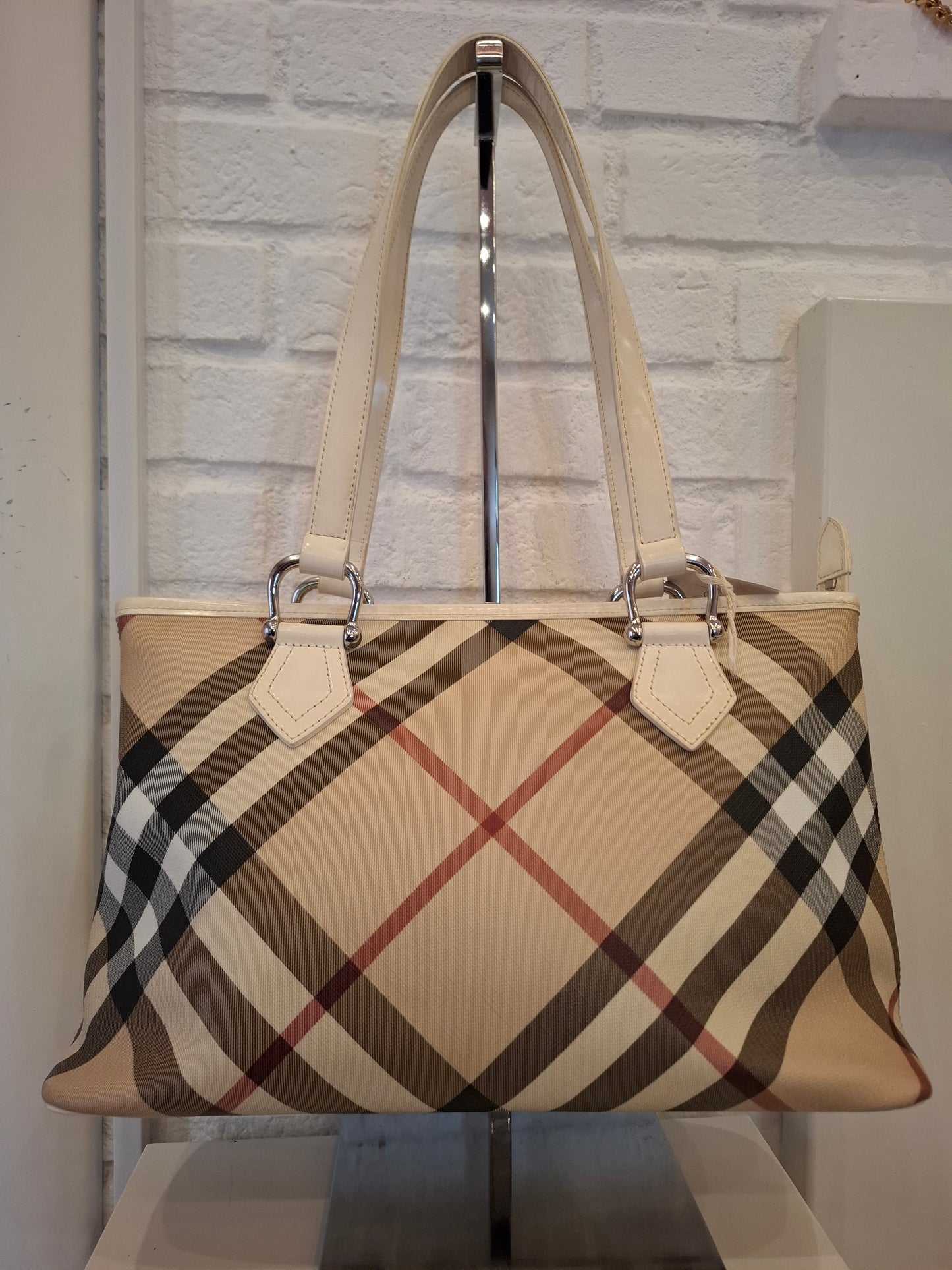 Borsa Burberry bianca