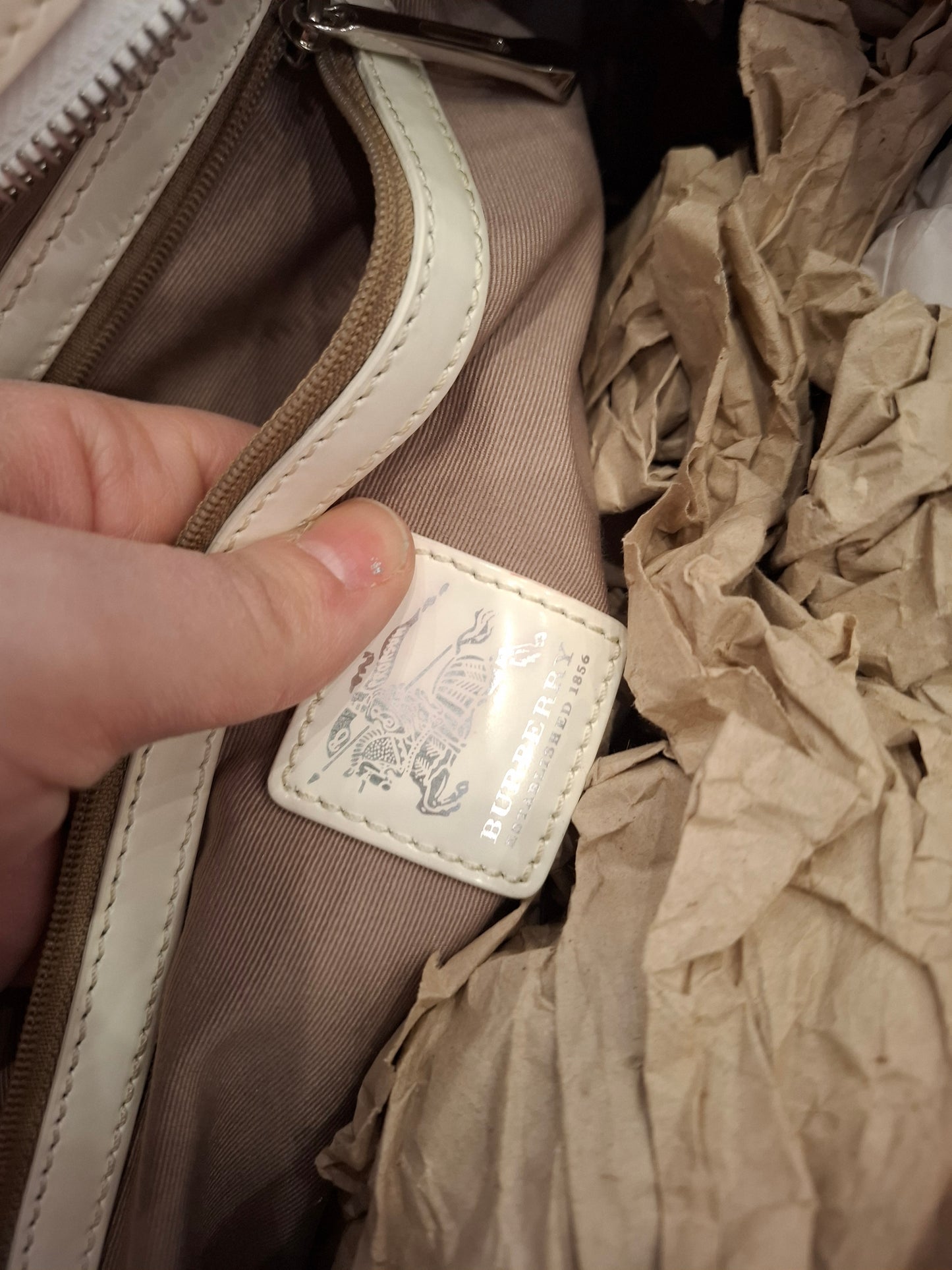 Borsa Burberry bianca