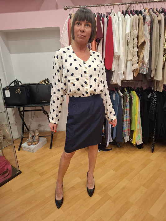 Maxi camicia Fontana pois tg 42 over