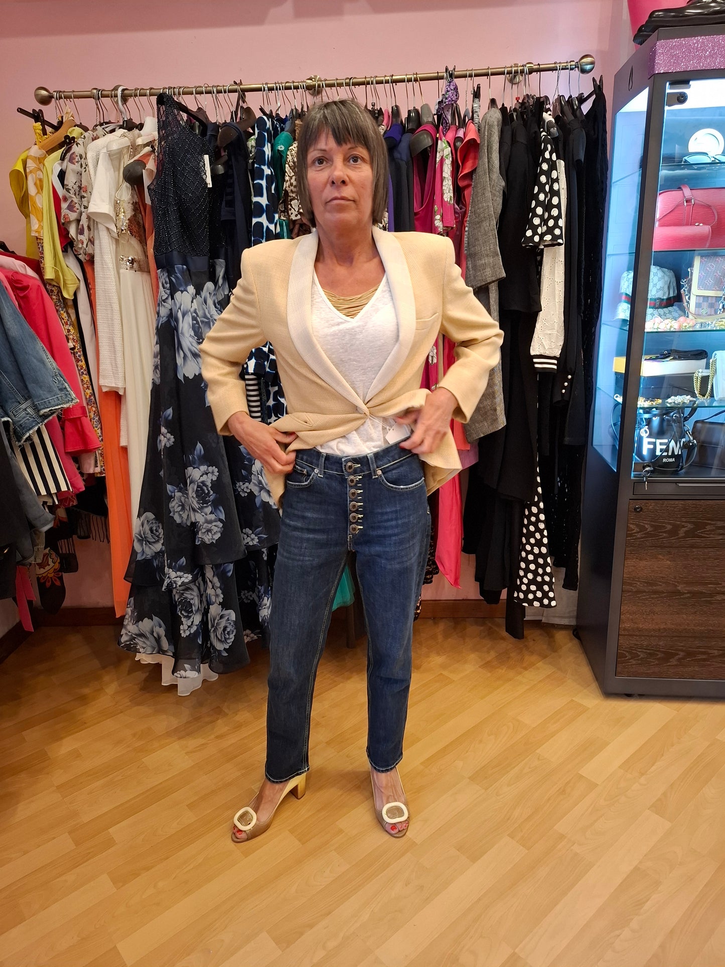 Jeans Dundup bottoncini tg S
