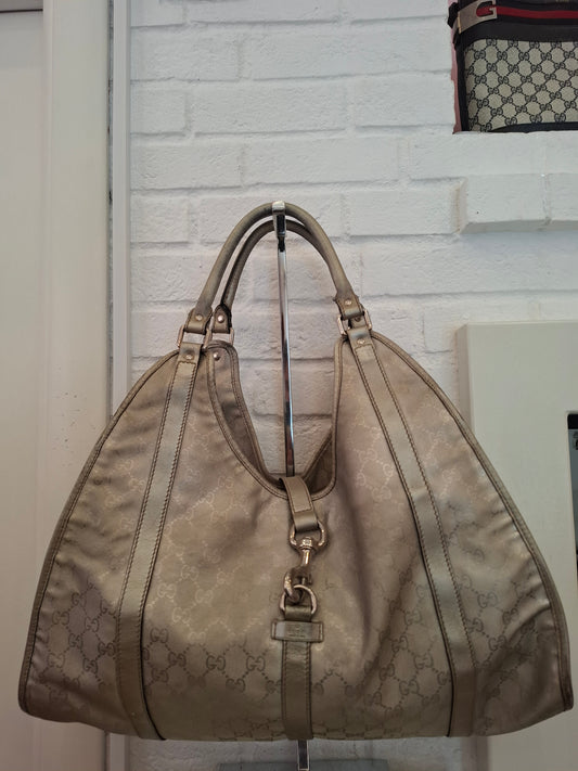 Borsa Gucci argentata Jackie