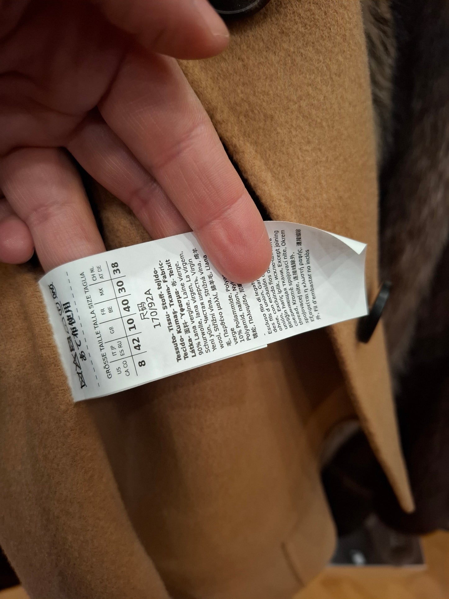 Cappotto corto MaxMara tg 38 nuovo