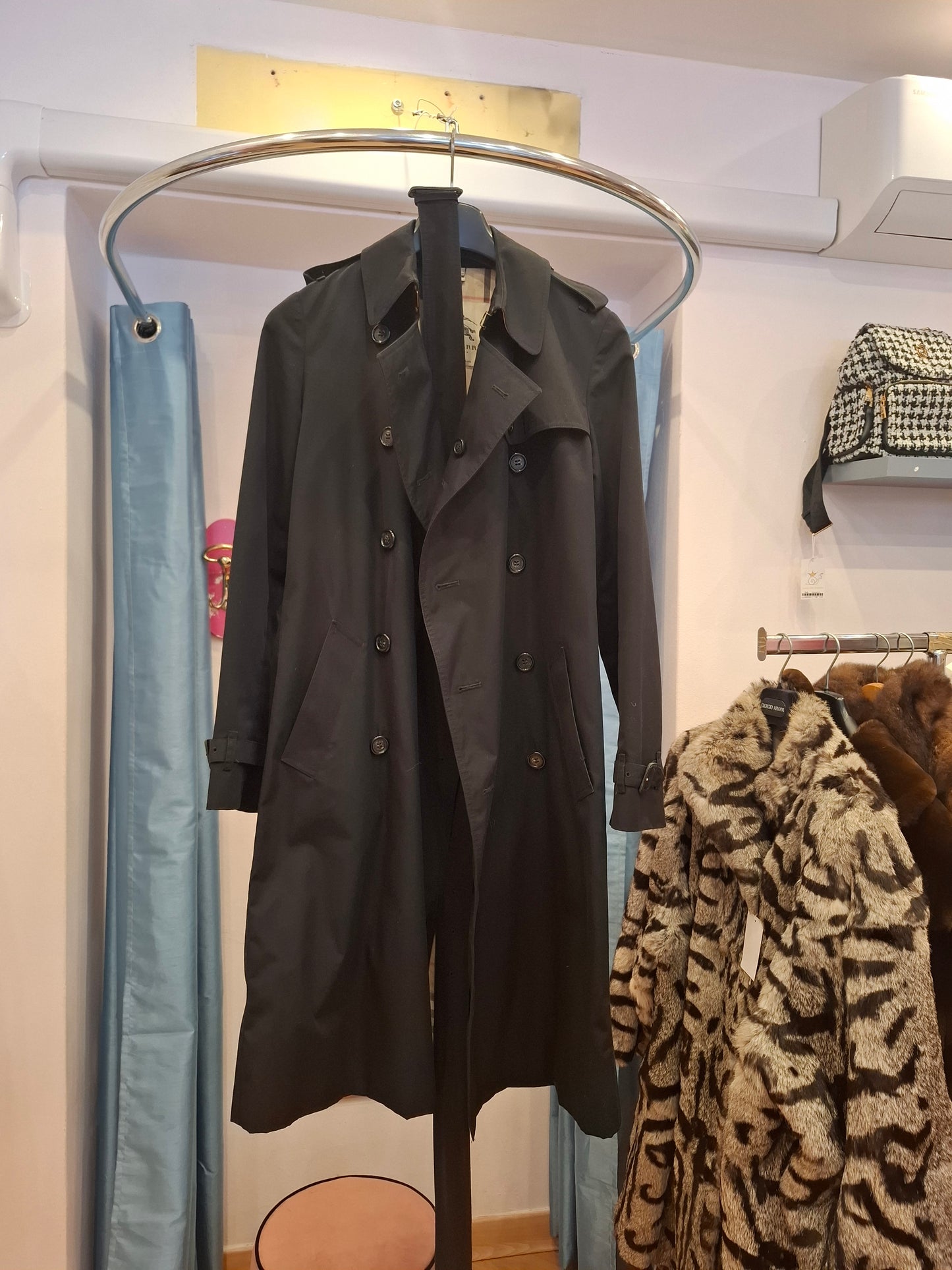 Trench Burberry nero tg 42