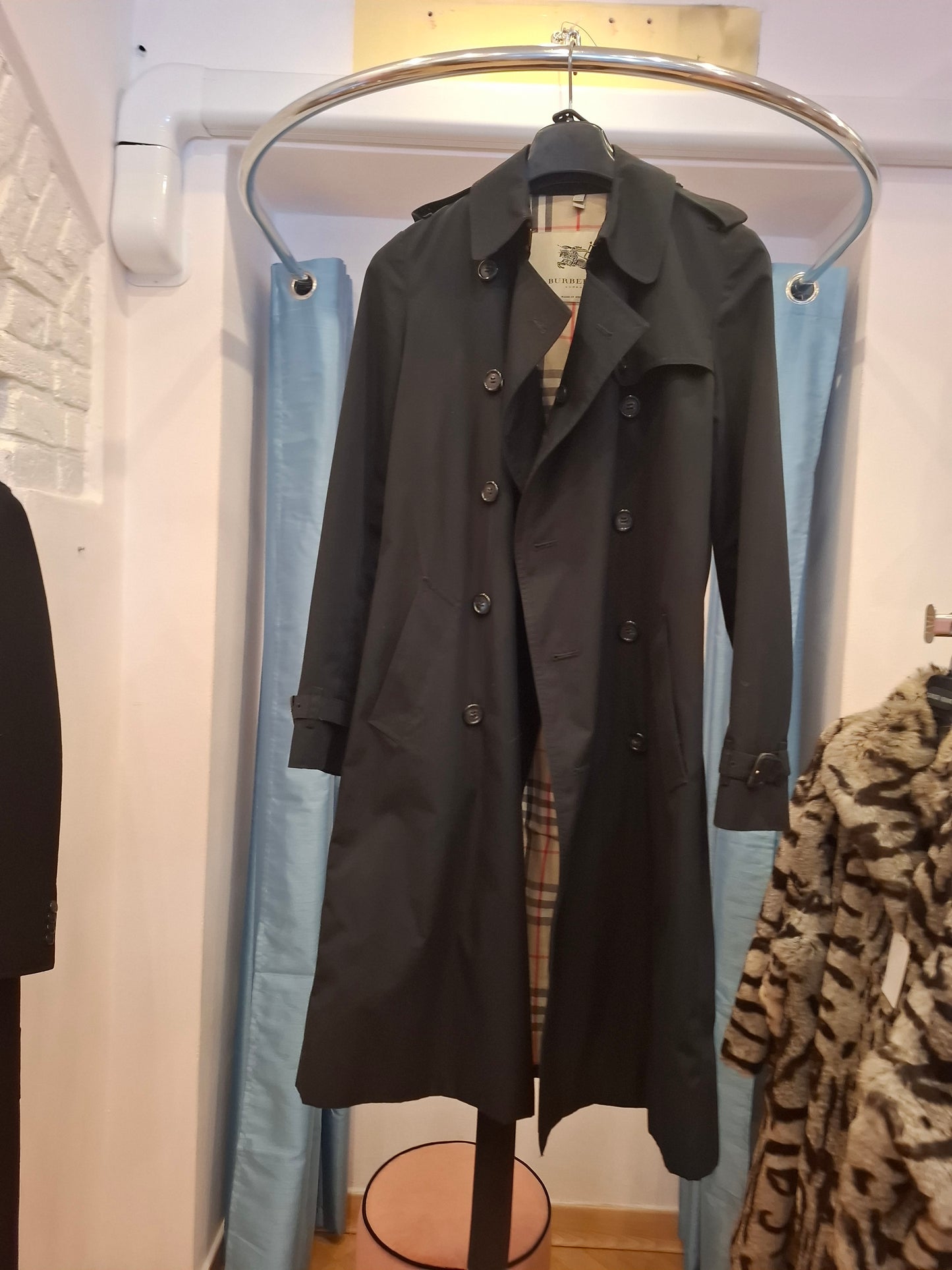 Trench Burberry nero tg 42