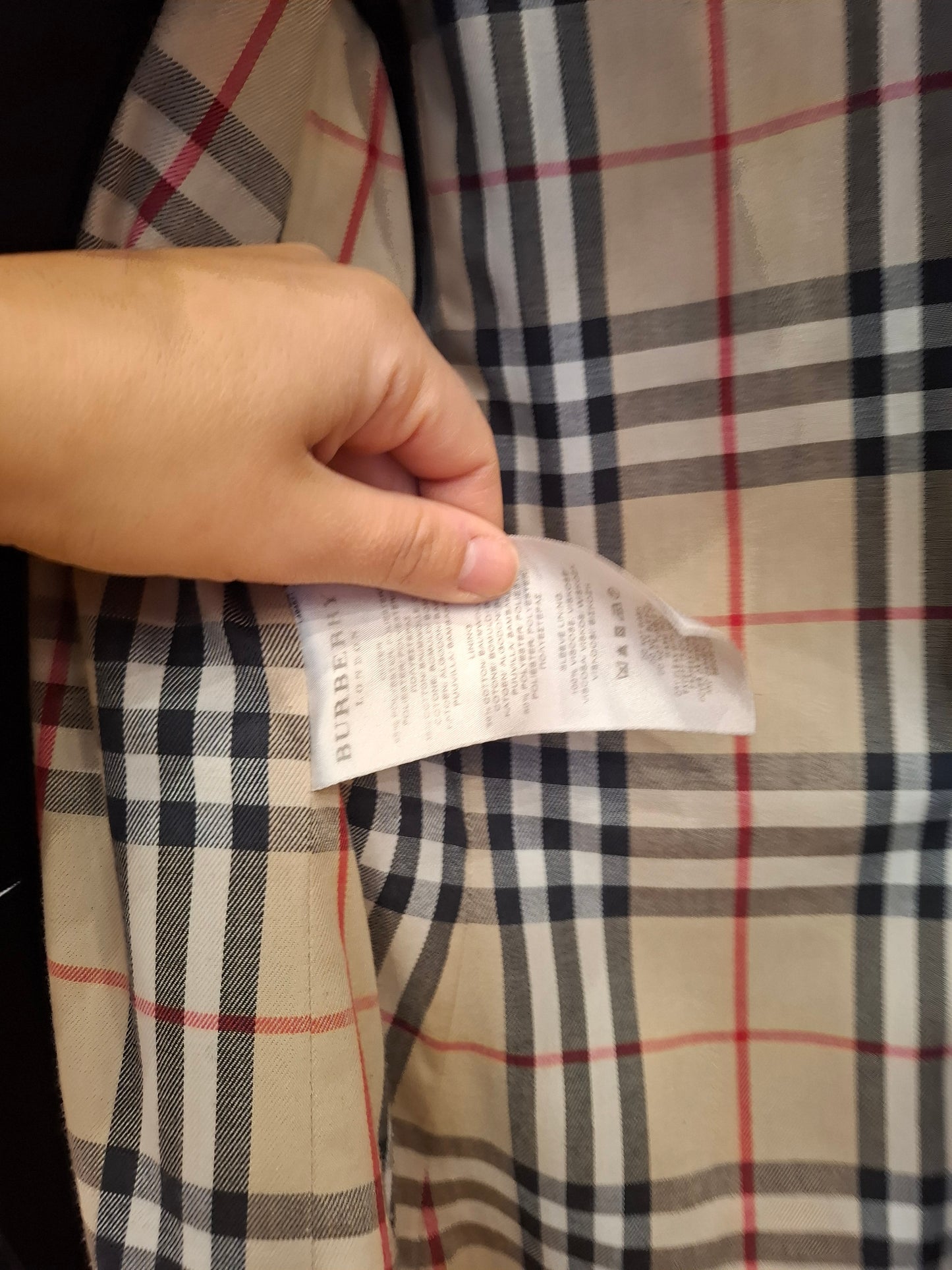 Trench Burberry nero tg 42