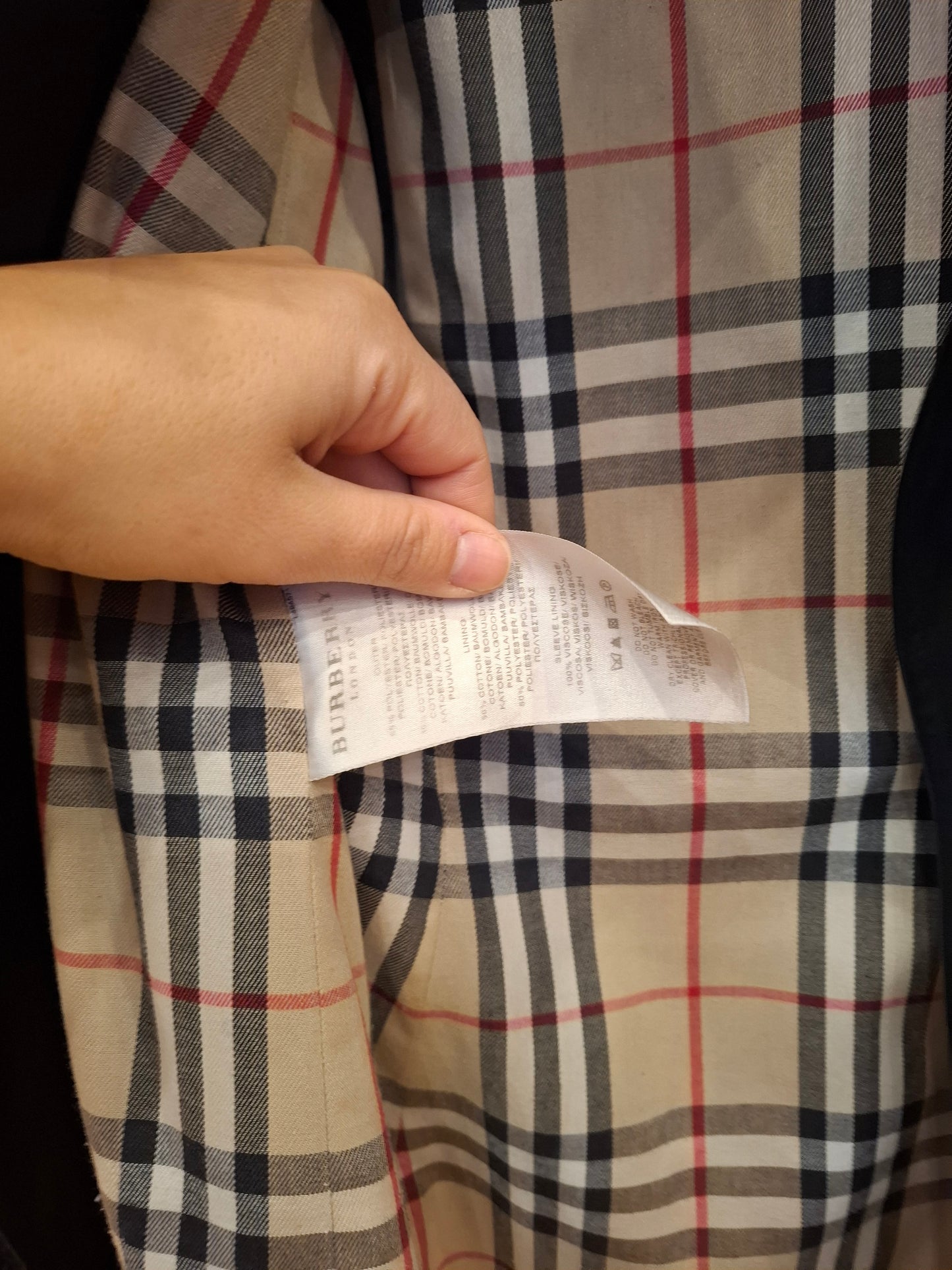 Trench Burberry nero tg 42