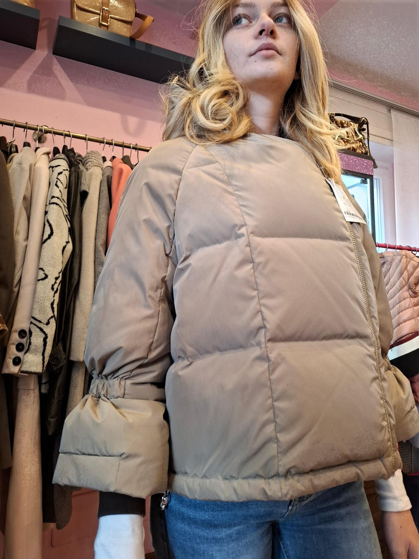 Piumino beige VLAB tg 40