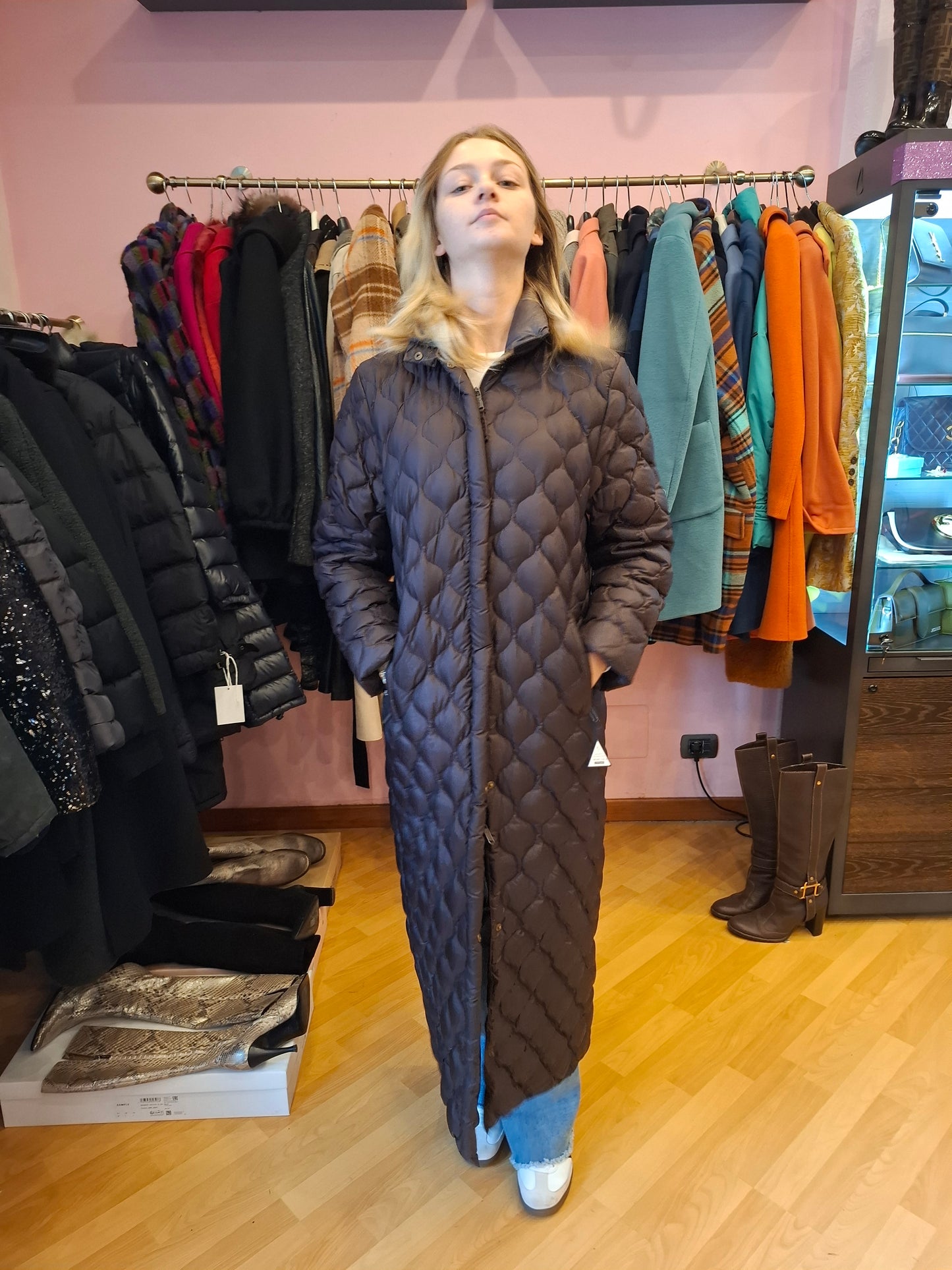 Moncler vintage cioccolato tg 1 abbondante