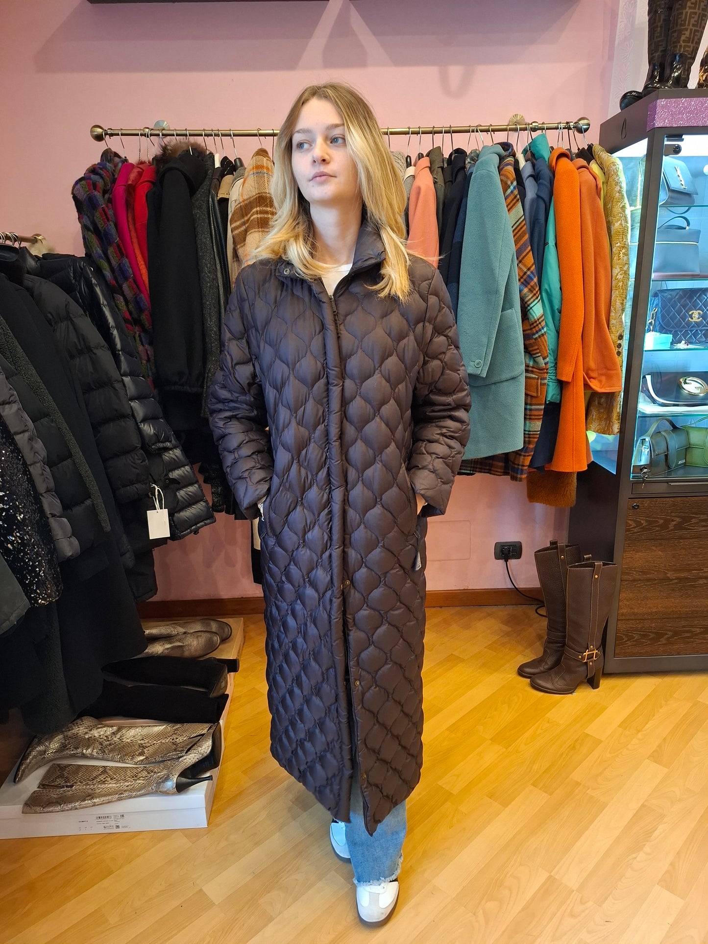 Moncler vintage cioccolato tg 1 abbondante