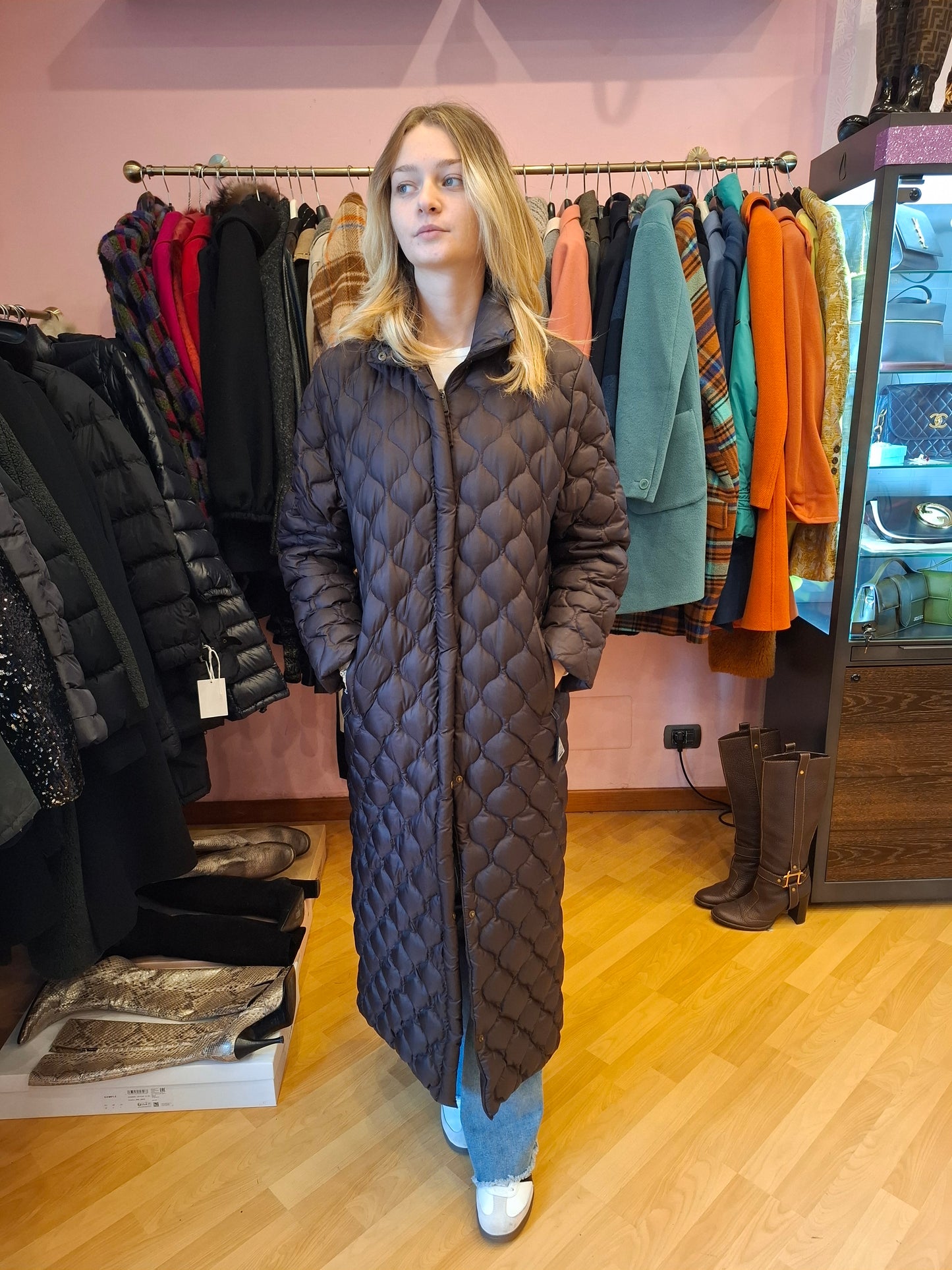 Moncler vintage cioccolato tg 1 abbondante