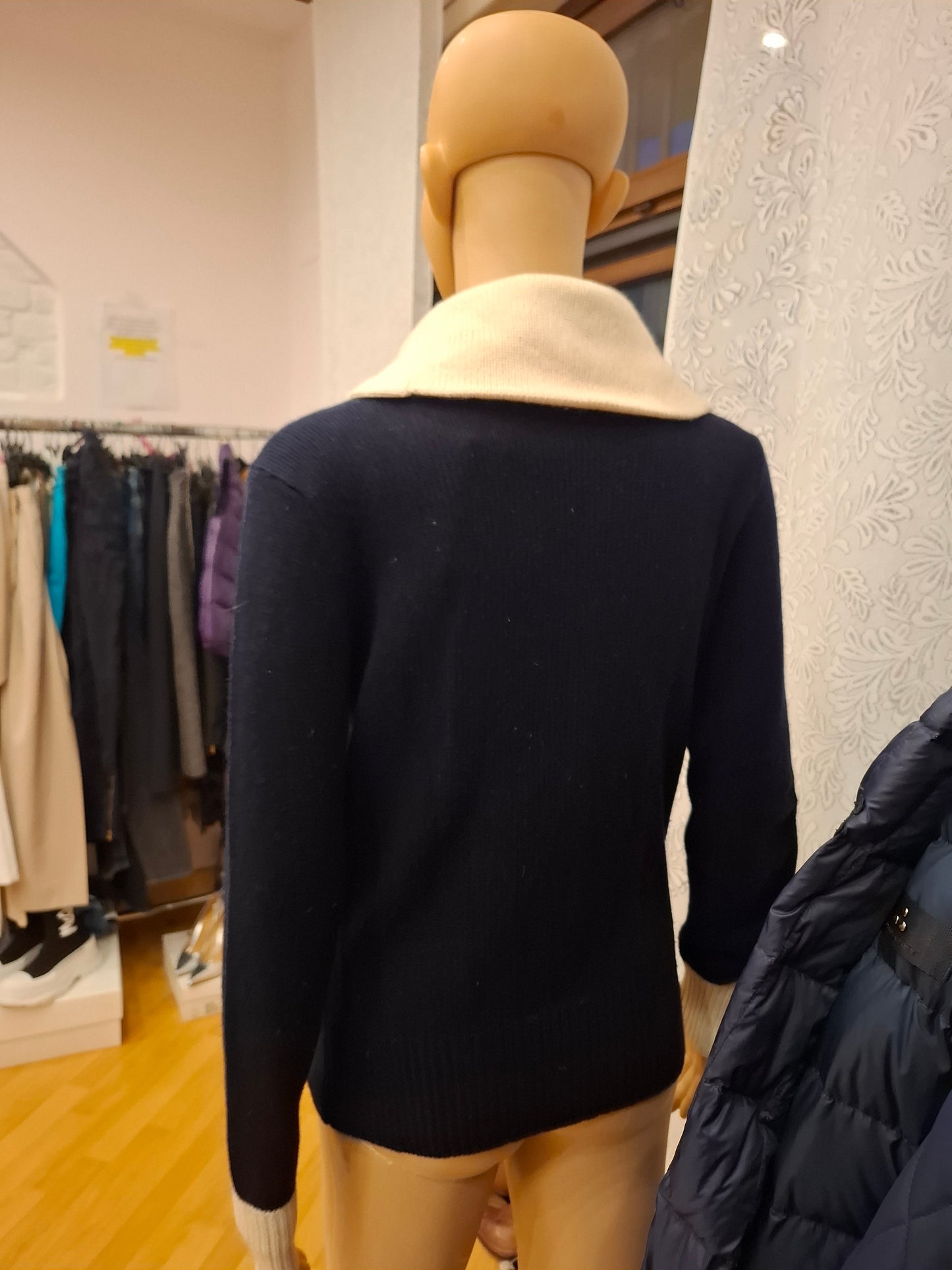 Golfino Ralph Lauren blu e bianco tg L