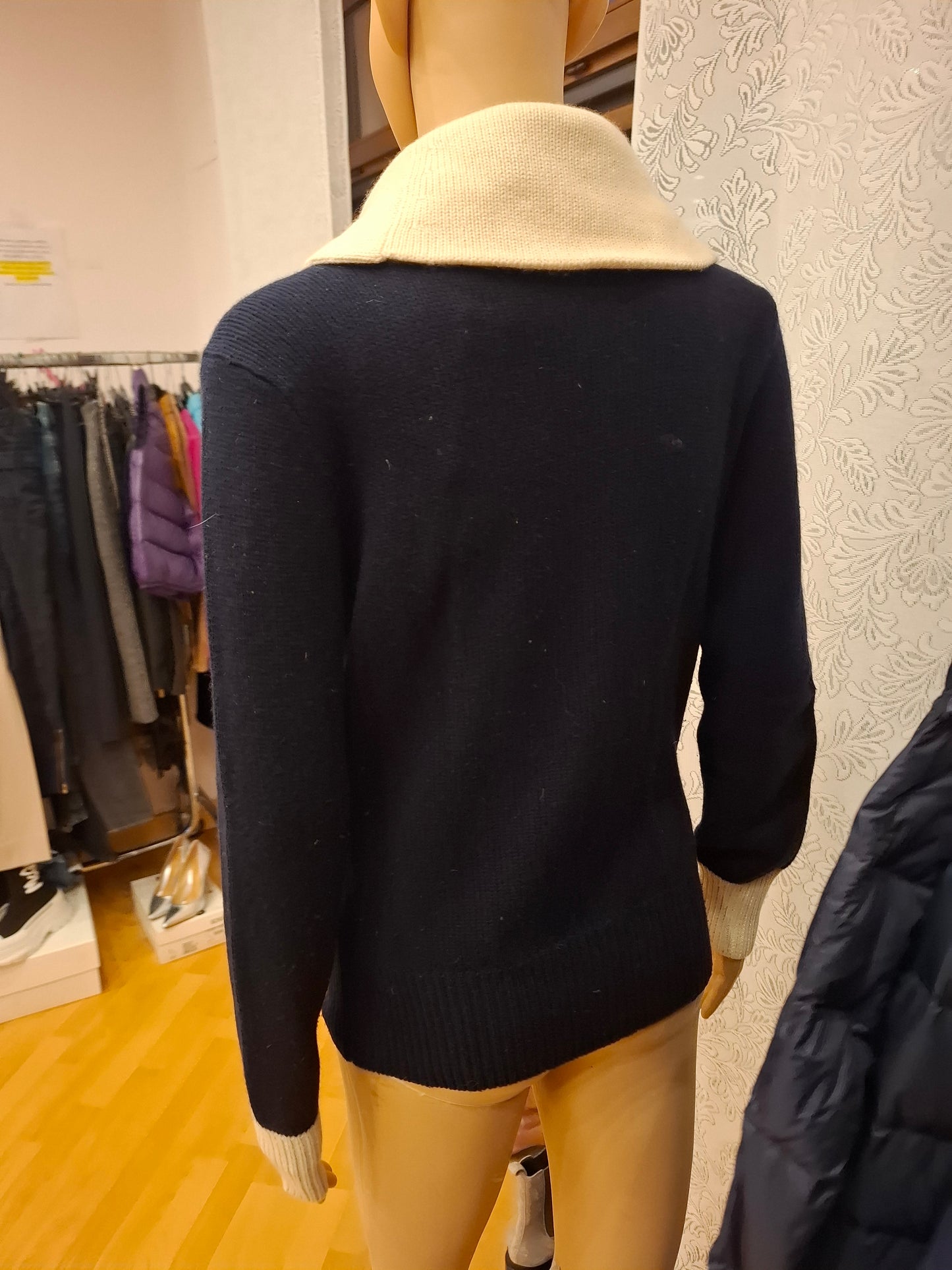 Golfino Ralph Lauren blu e bianco tg L