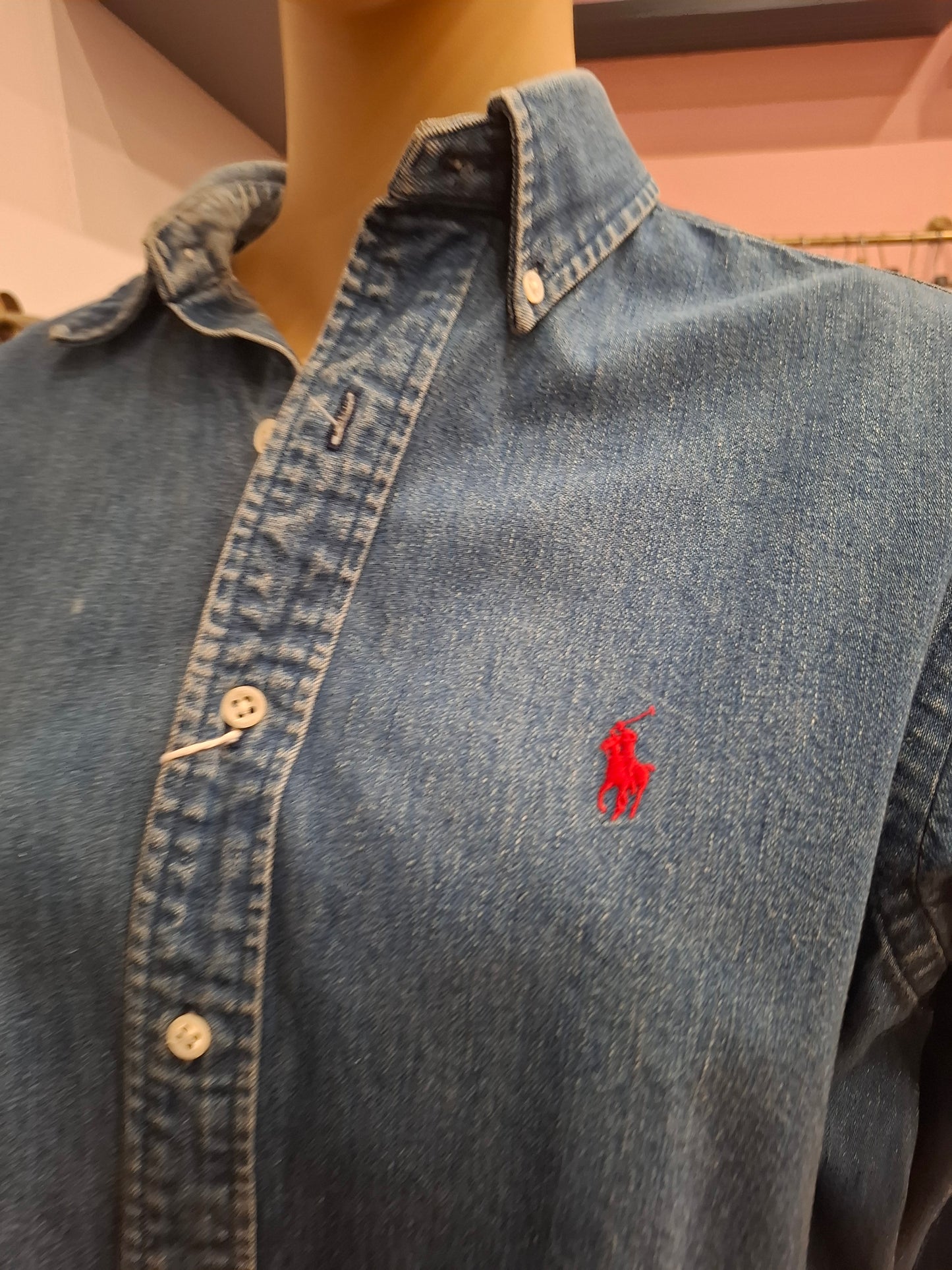 Camicia denim Ralph Lauren vintage tg M/L