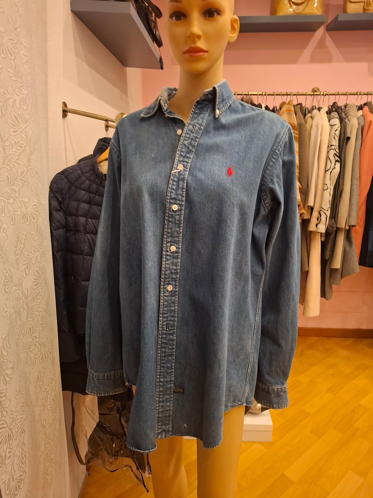 Camicia denim Ralph Lauren vintage tg M/L