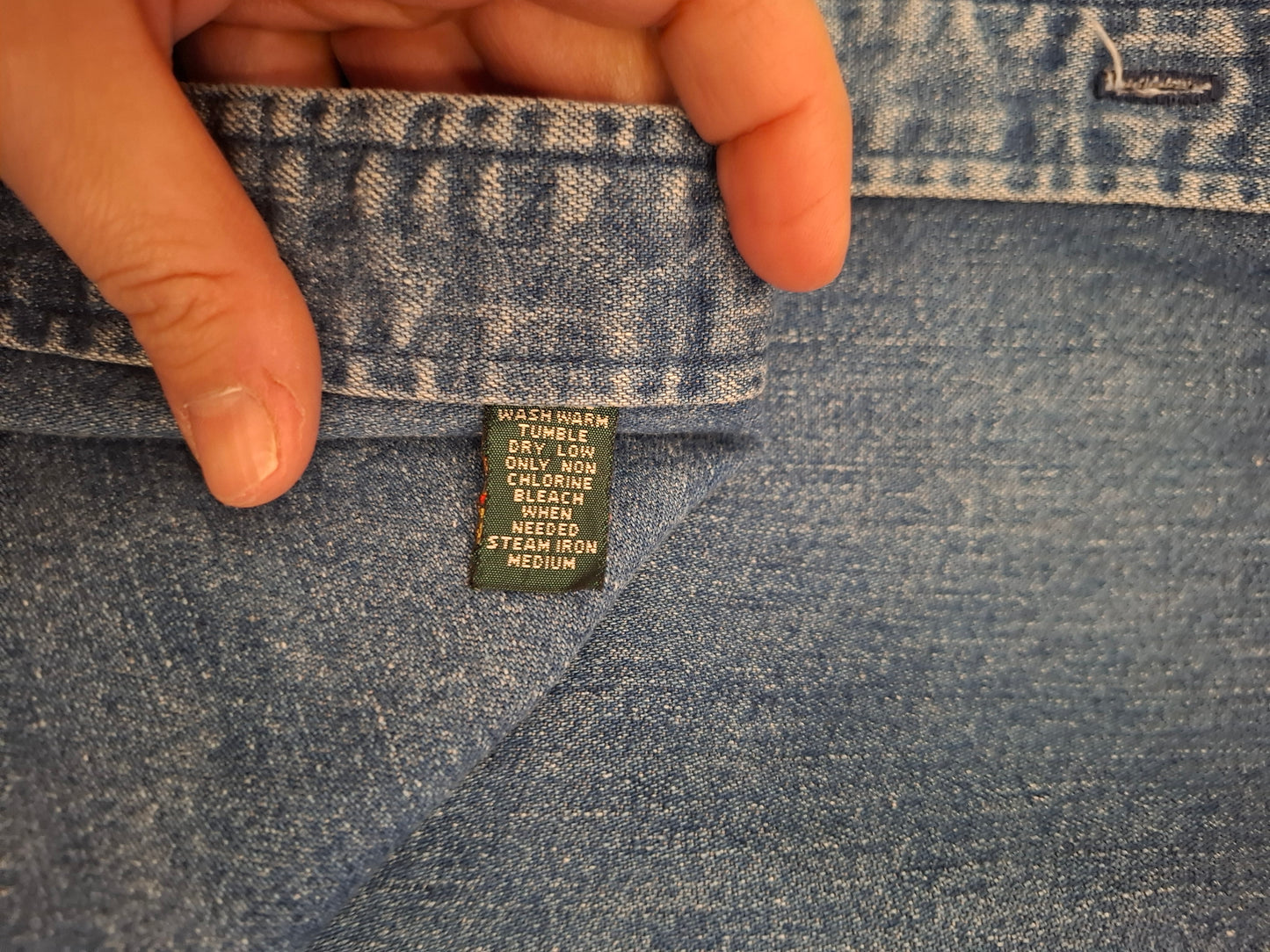 Camicia denim Ralph Lauren vintage tg M/L