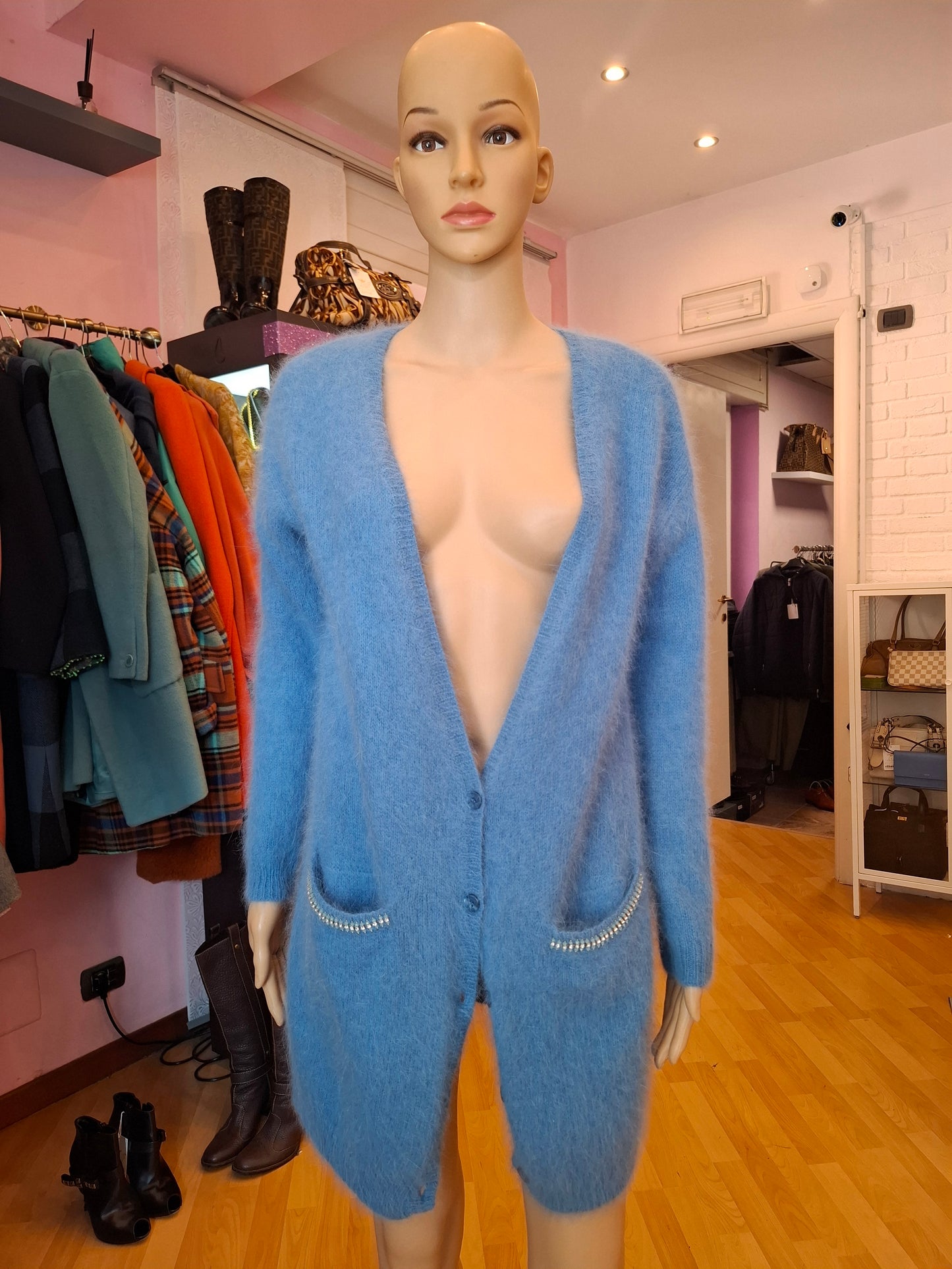 Cardigan Pinko tg S turchese