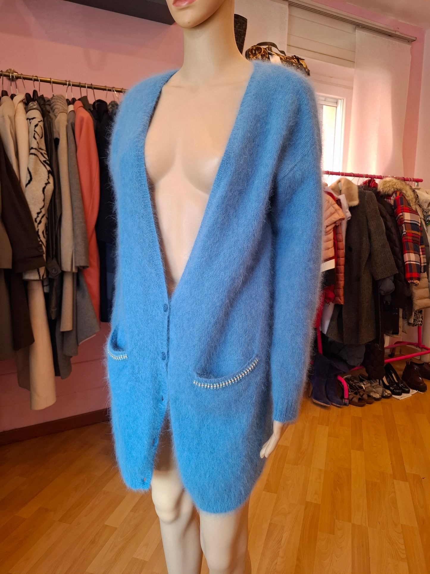 Cardigan Pinko tg S turchese