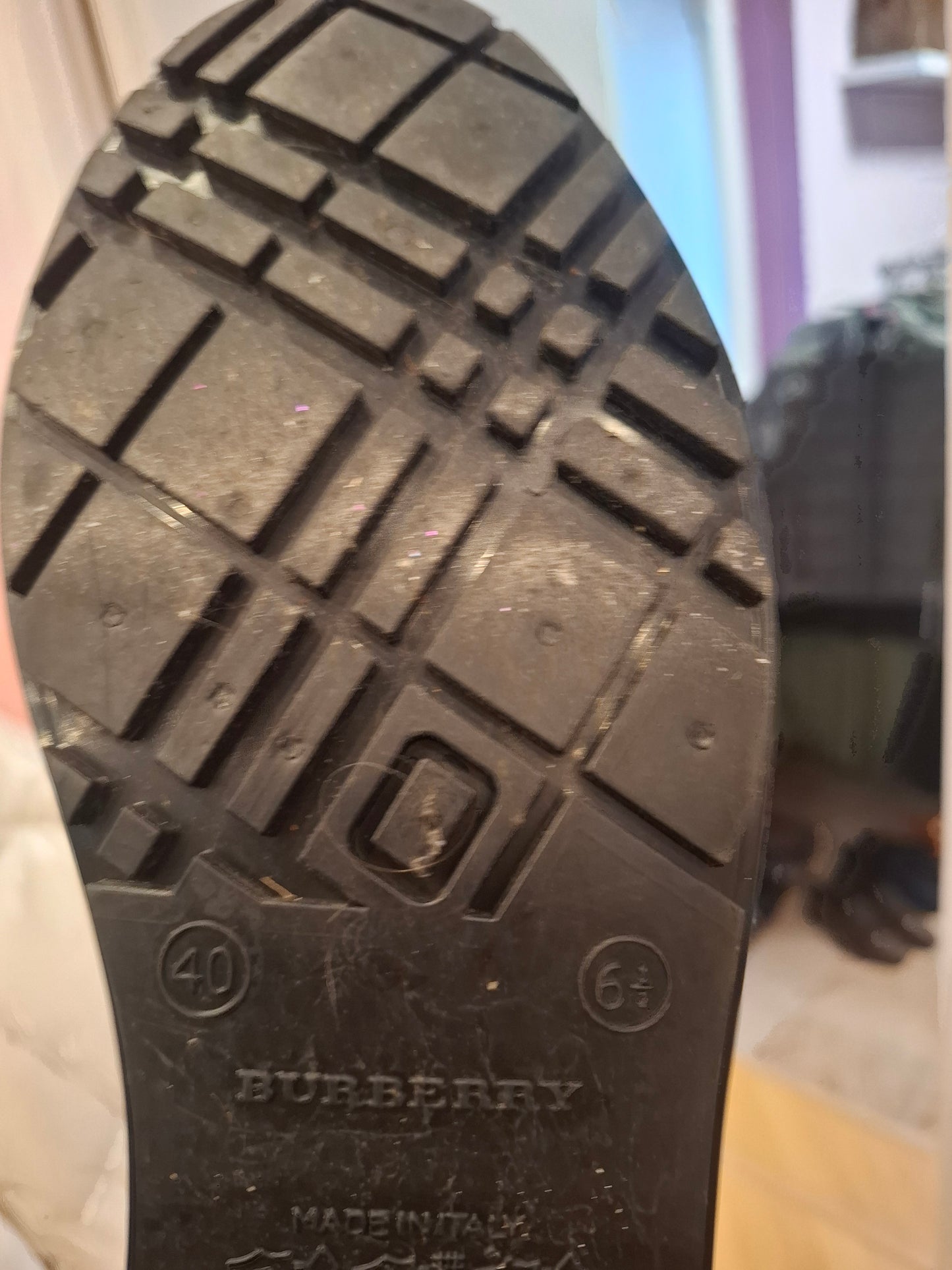 Stivali Burberry n*40 per la pioggia