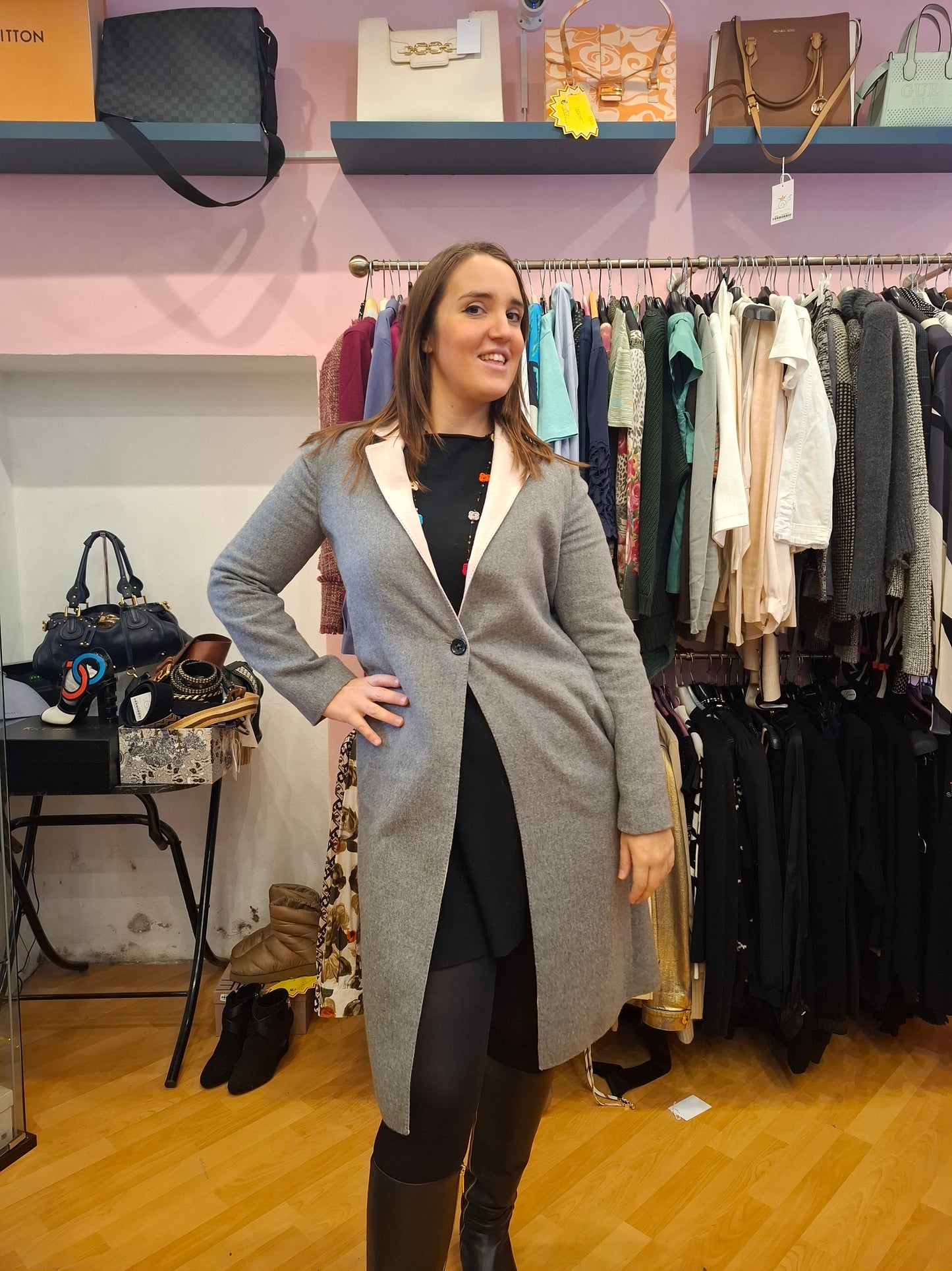 Cappotto Agnona grigio tg 42