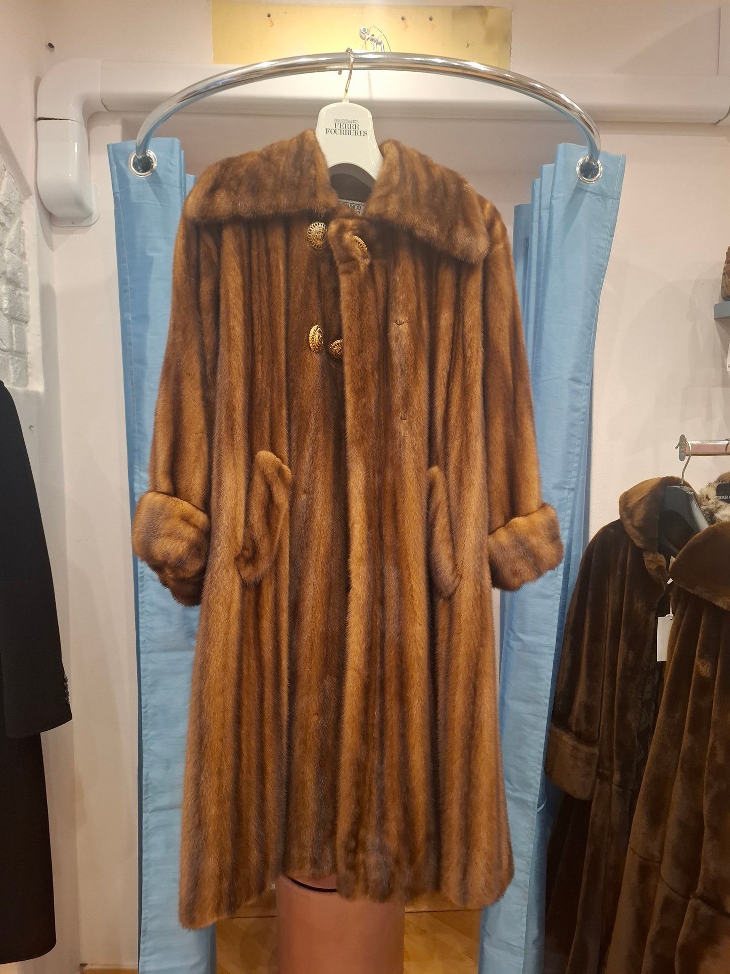 Pelliccia visone Gianfranco Ferrè tg M/L