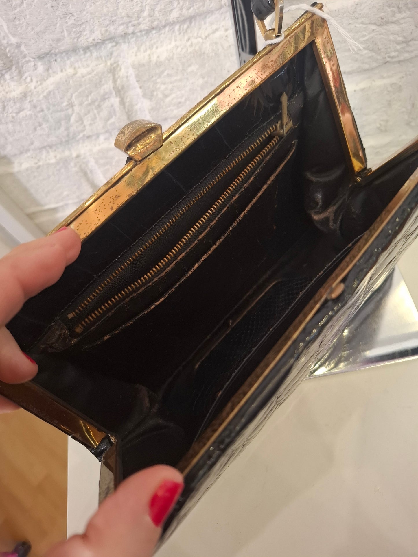 Borsetta vintage coccodrillo