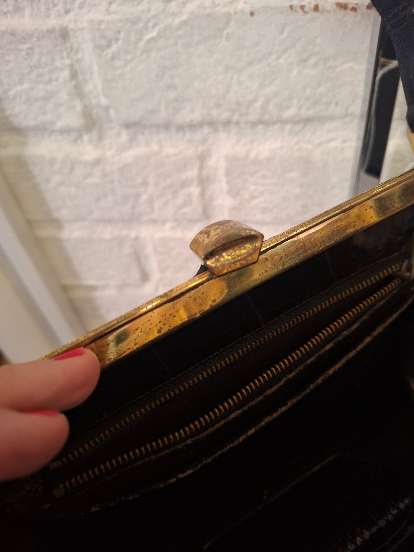 Borsetta vintage coccodrillo