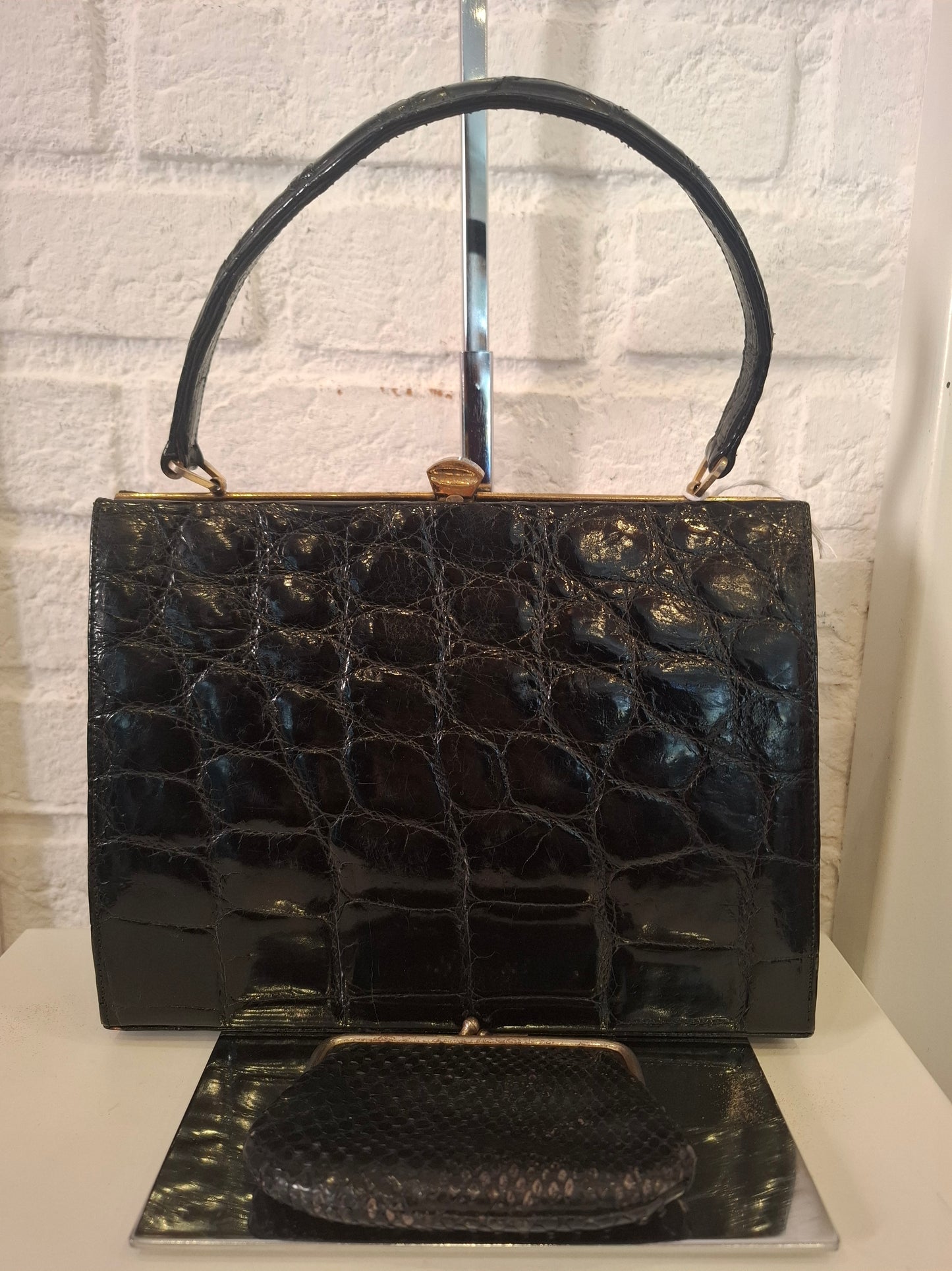 Borsetta vintage coccodrillo