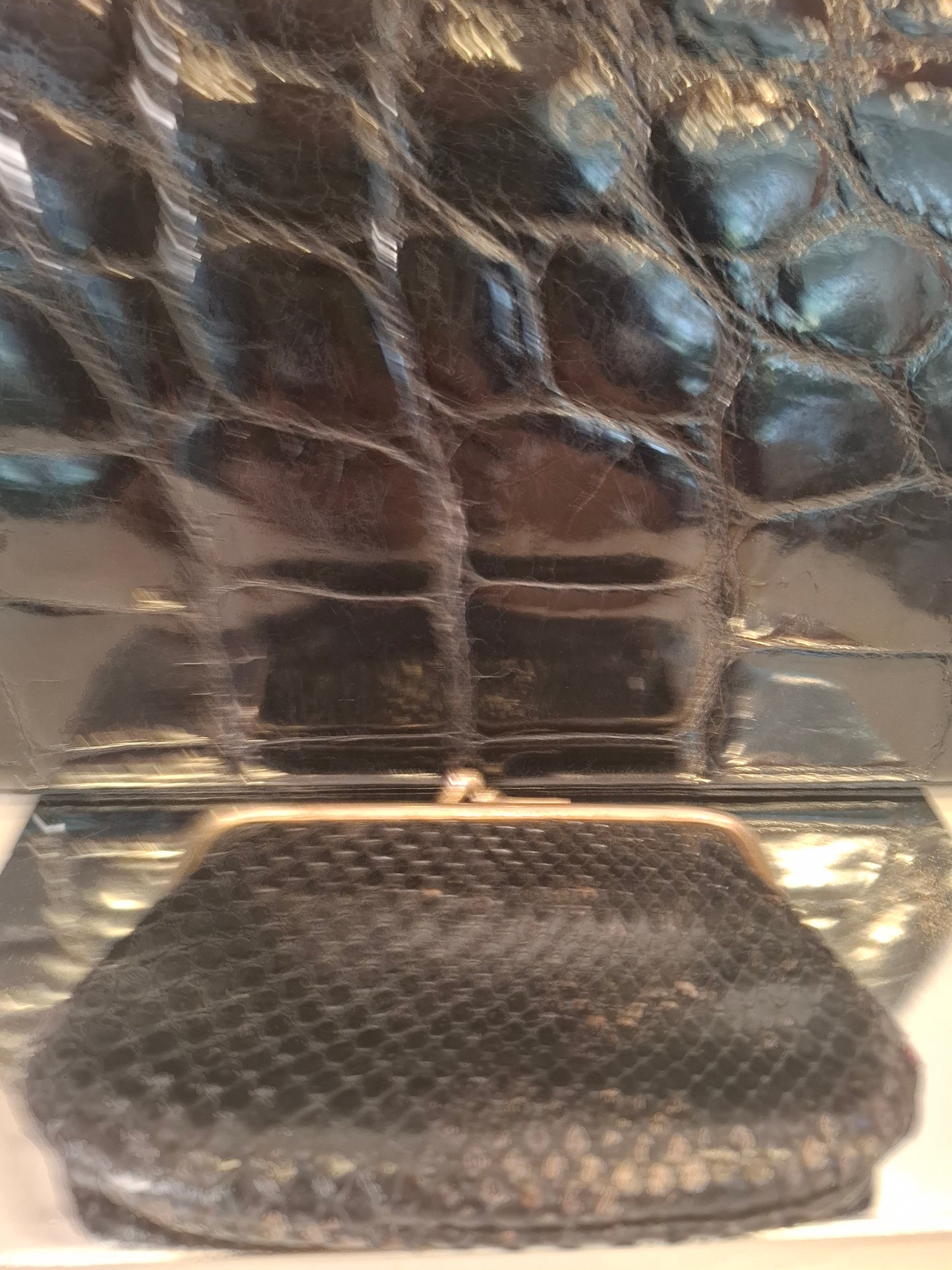 Borsetta vintage coccodrillo