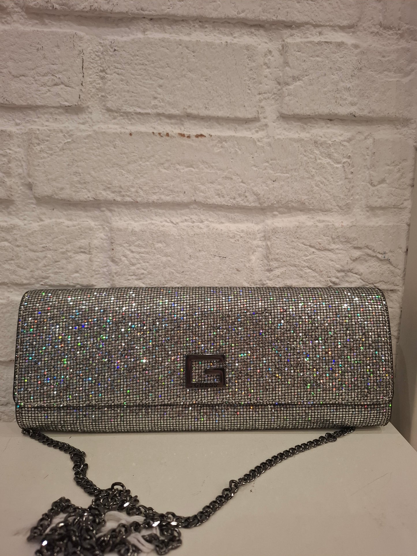 Pochette a mano guess glitter