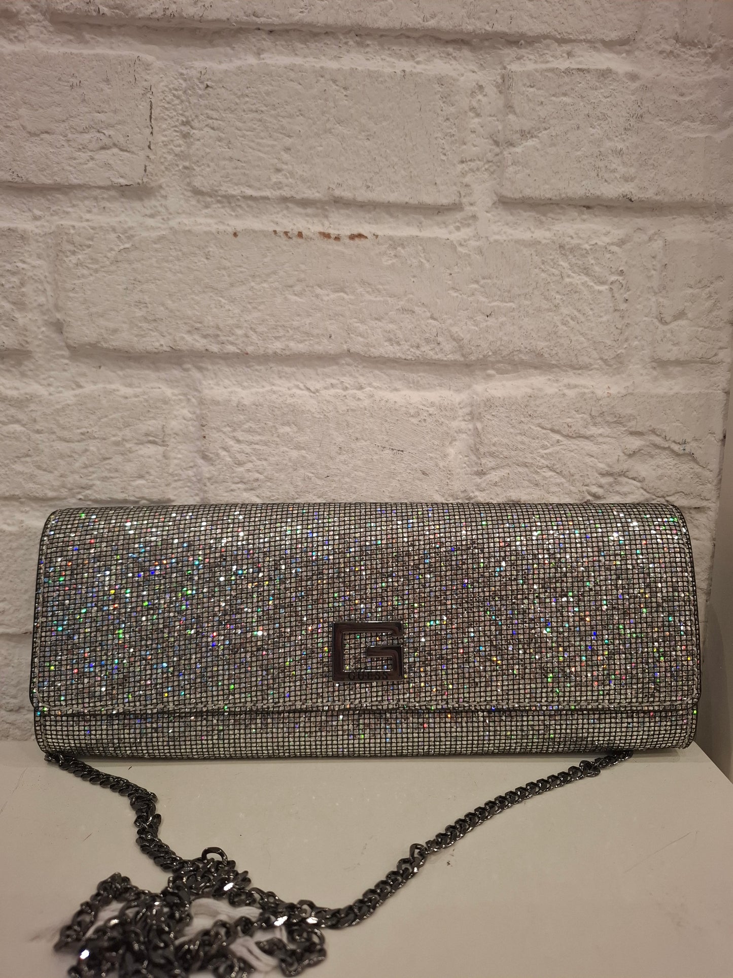 Pochette a mano guess glitter