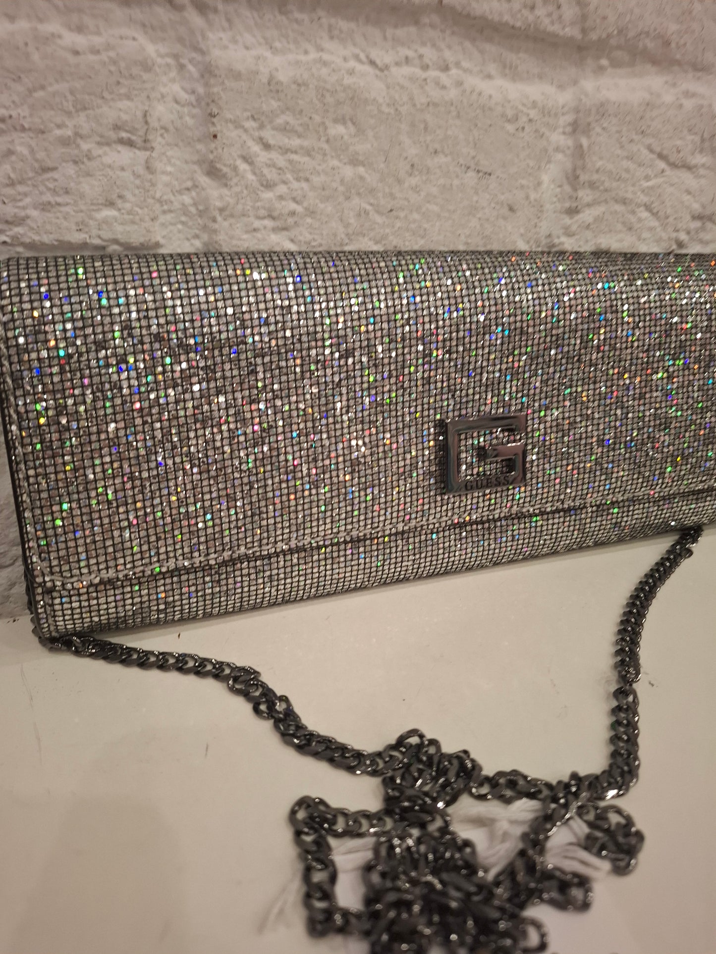 Pochette a mano guess glitter
