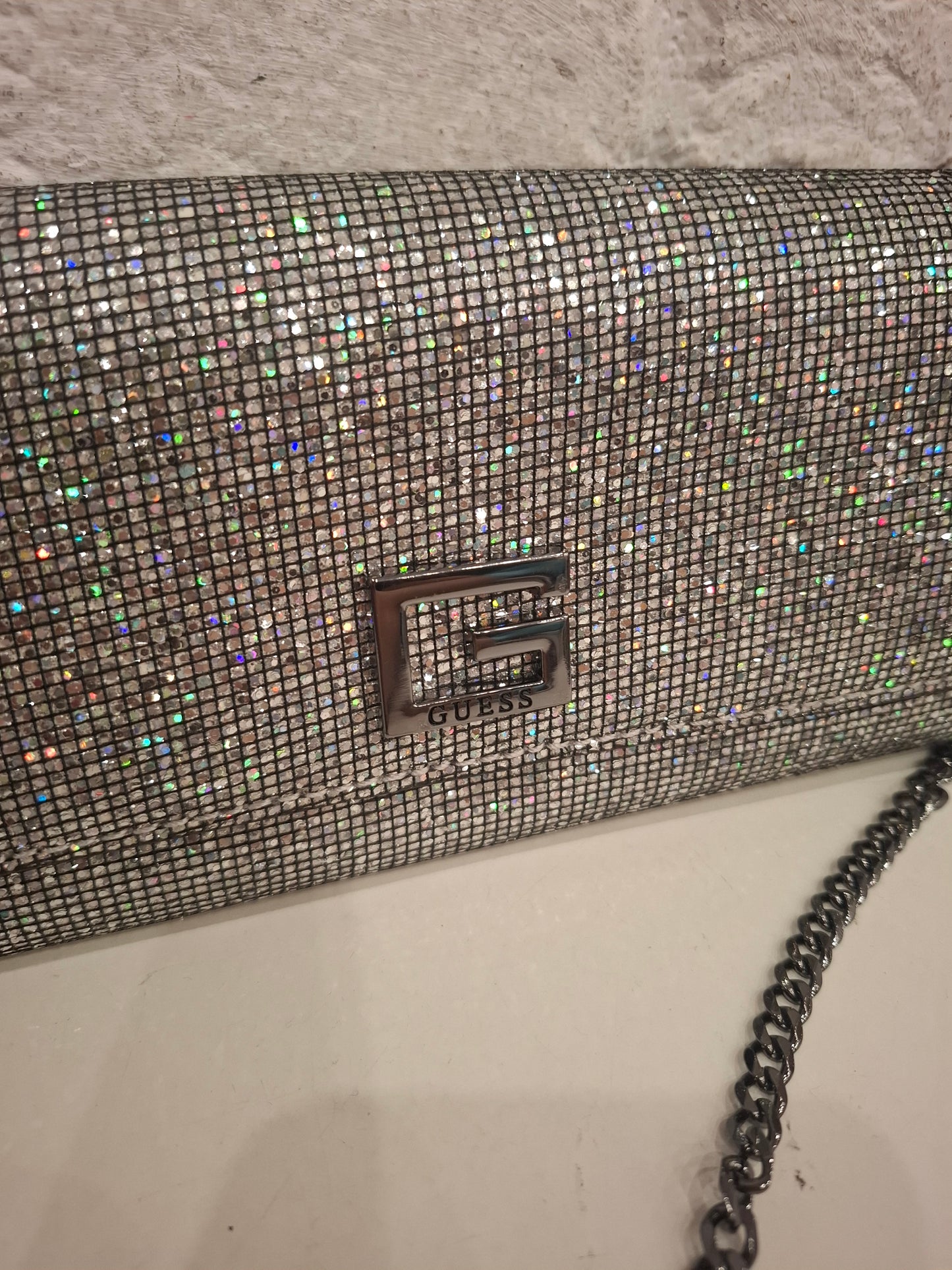 Pochette a mano guess glitter