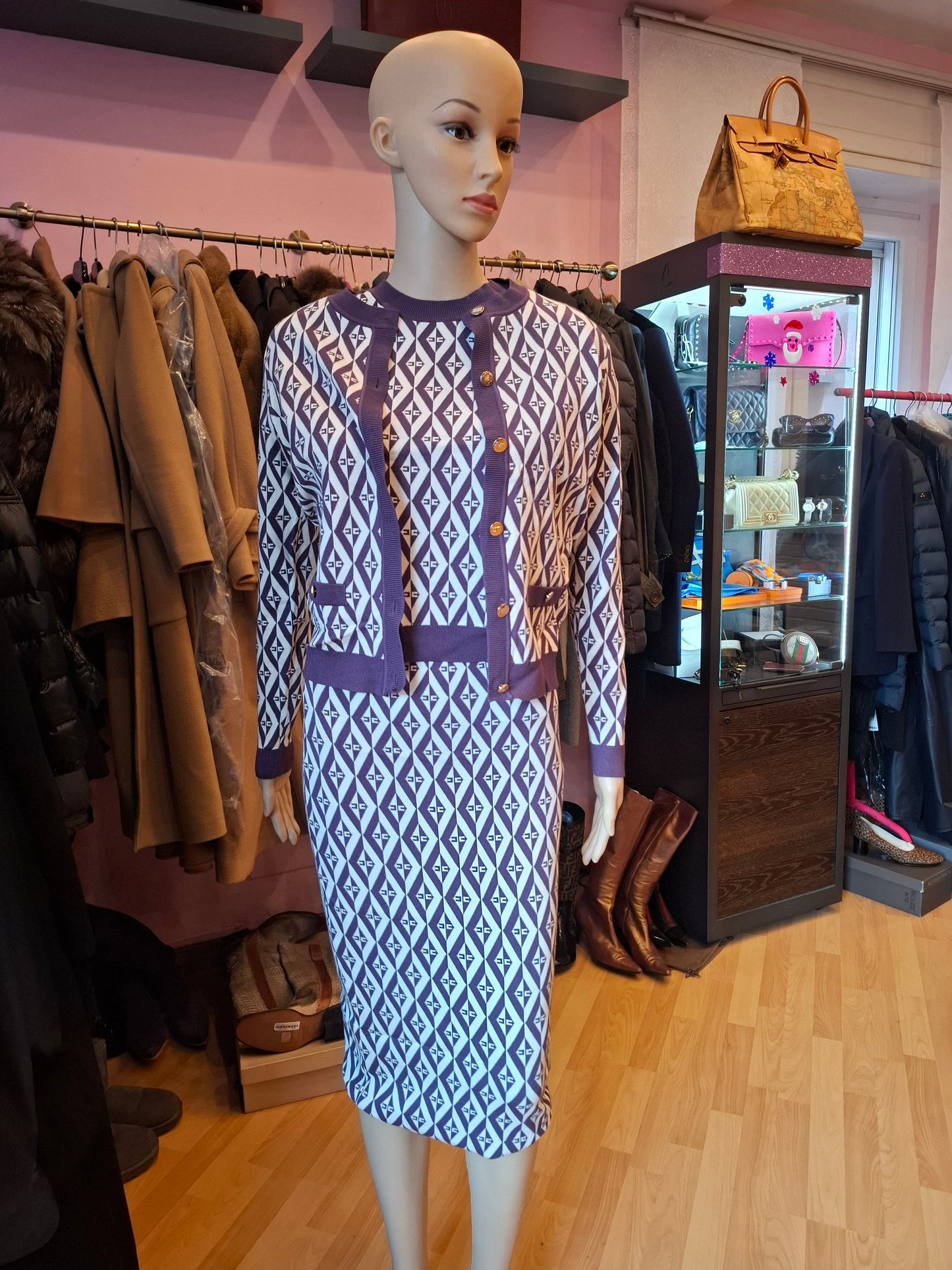 Completo Elisabetta Franchi viola tg 42