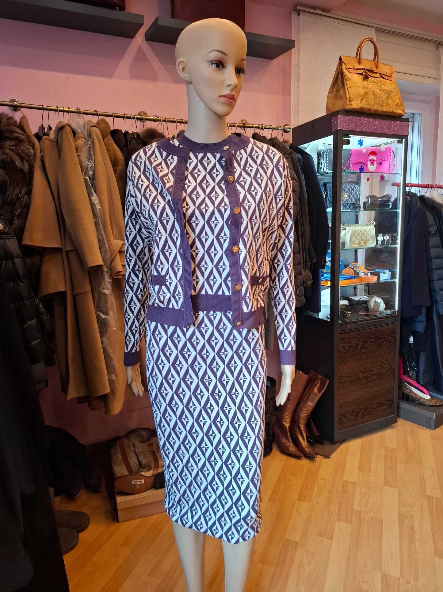 Completo Elisabetta Franchi viola tg 42