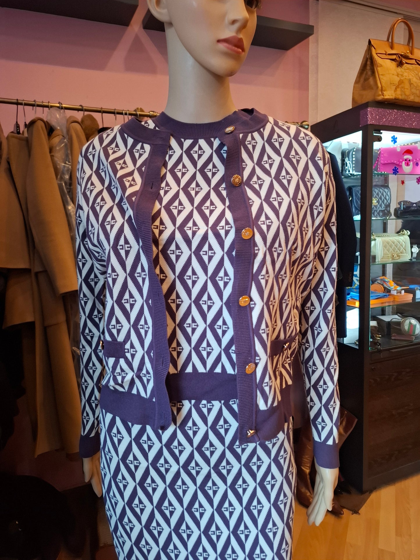 Completo Elisabetta Franchi viola tg 42