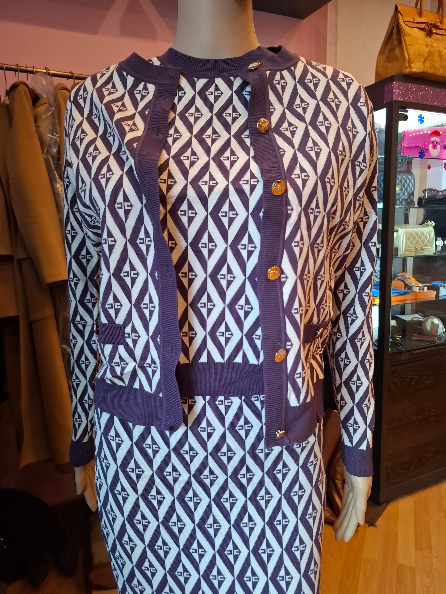 Completo Elisabetta Franchi viola tg 42