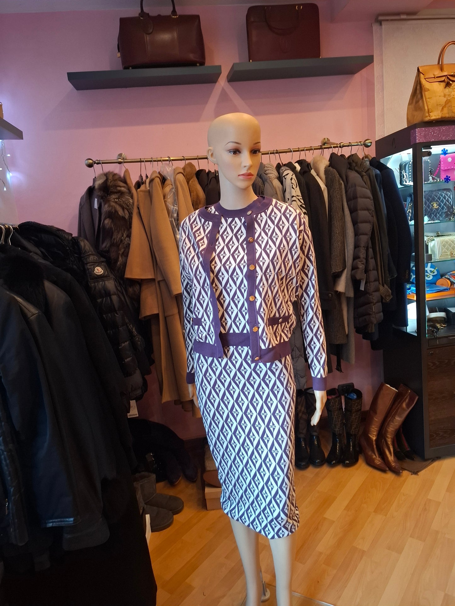 Completo Elisabetta Franchi viola tg 42