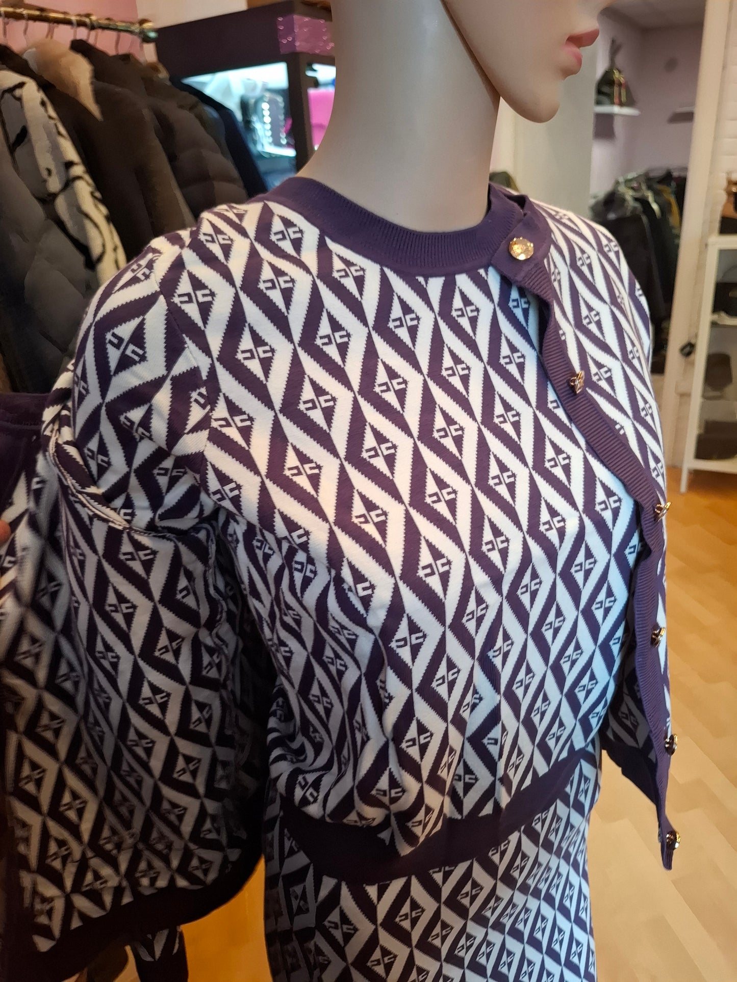 Completo Elisabetta Franchi viola tg 42