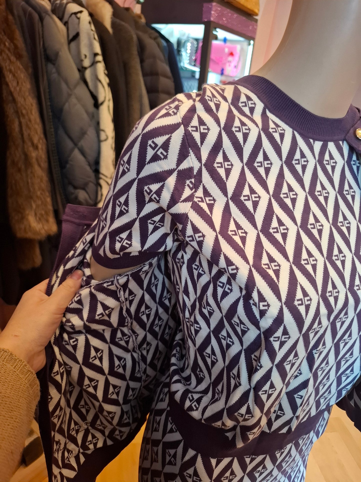 Completo Elisabetta Franchi viola tg 42